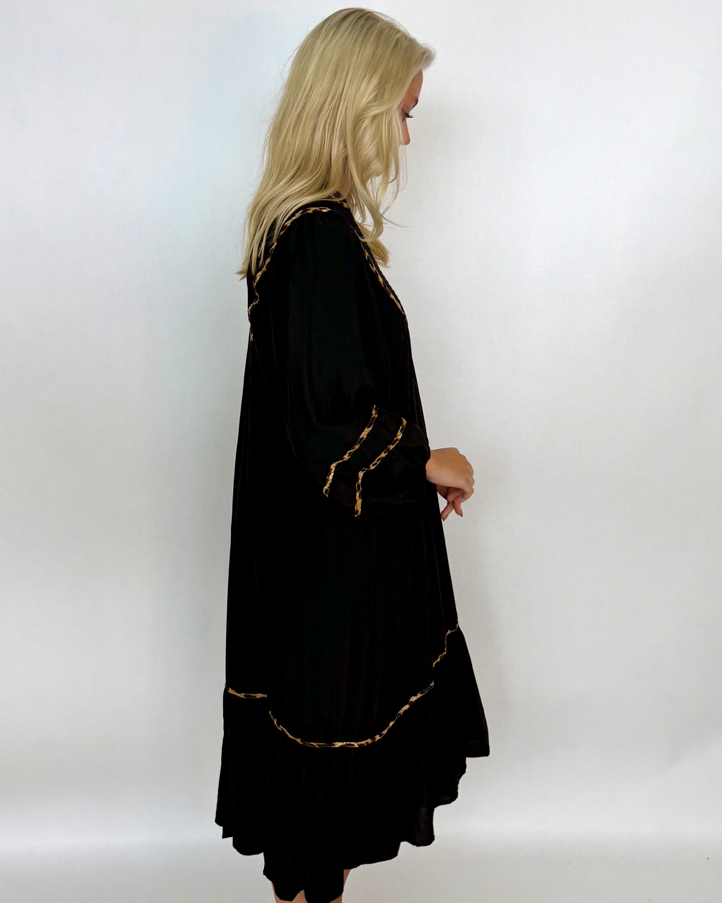 A Lovely Life Black Smocked Maxi Dress-Shop-Womens-Boutique-Clothing