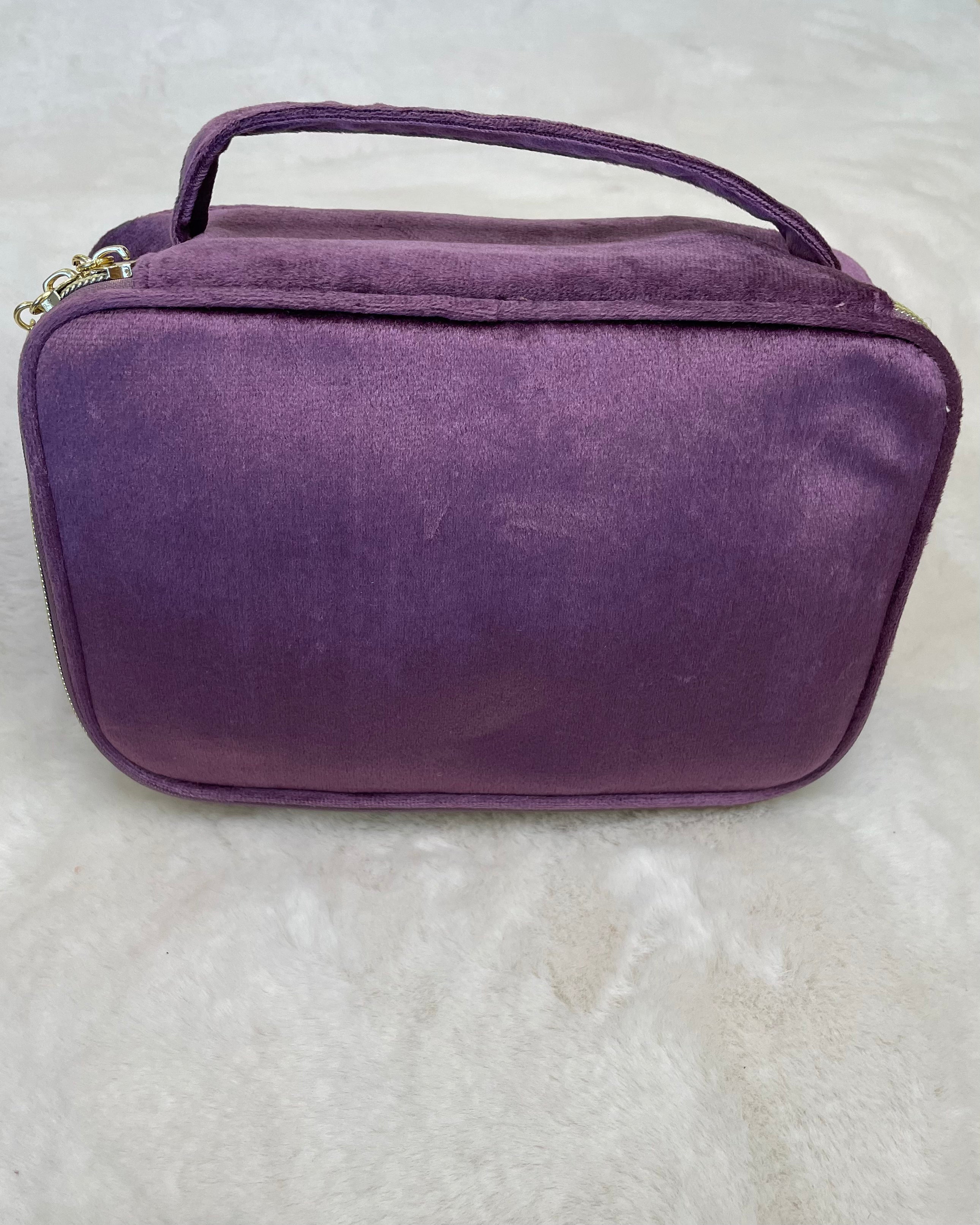 Sent Packing Purple Velvet Toiletry Travel Case-Regular-Shop-Womens-Boutique-Clothing