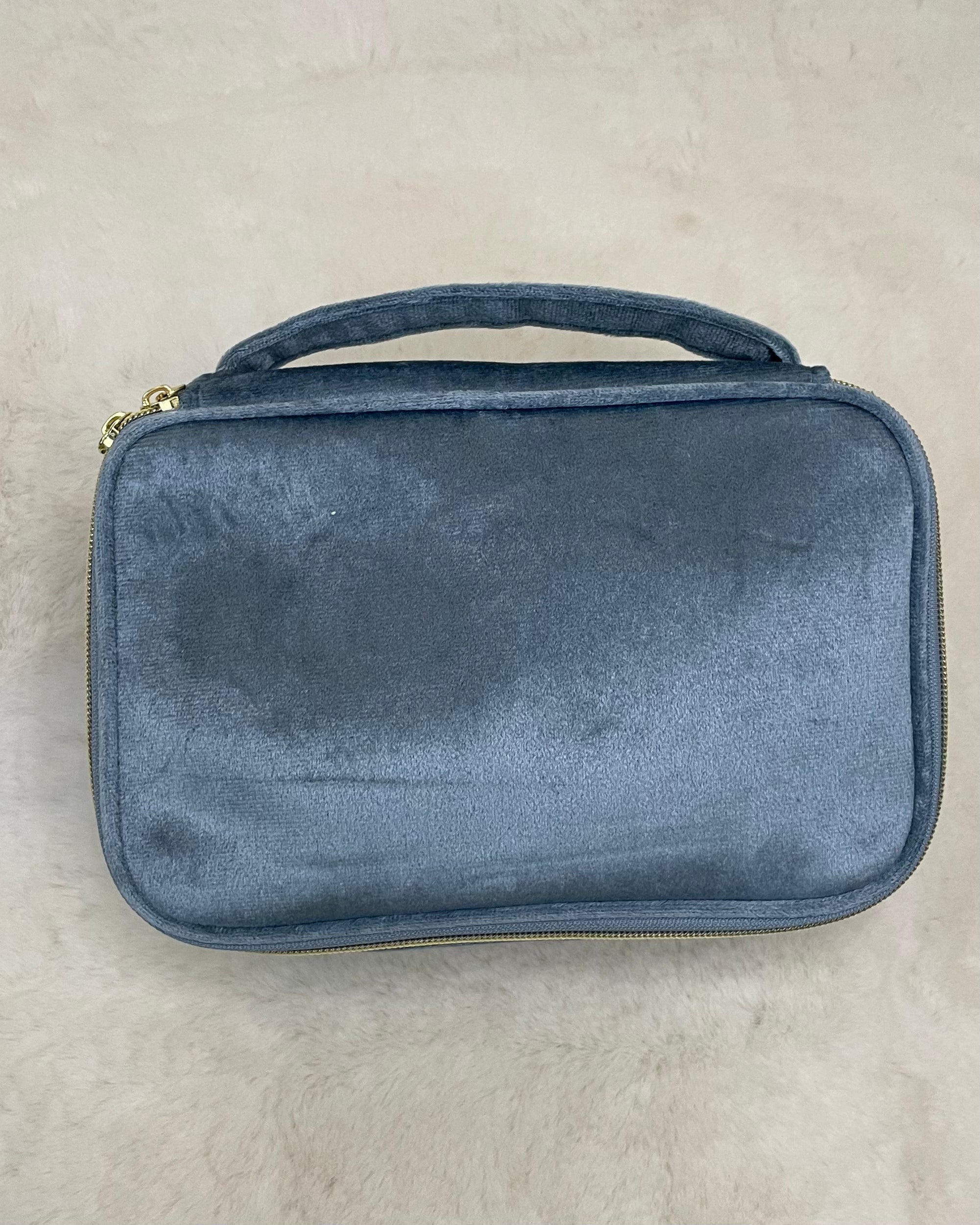 Sent Packing Blue Velvet Toiletry Travel Case-Regular-Shop-Womens-Boutique-Clothing