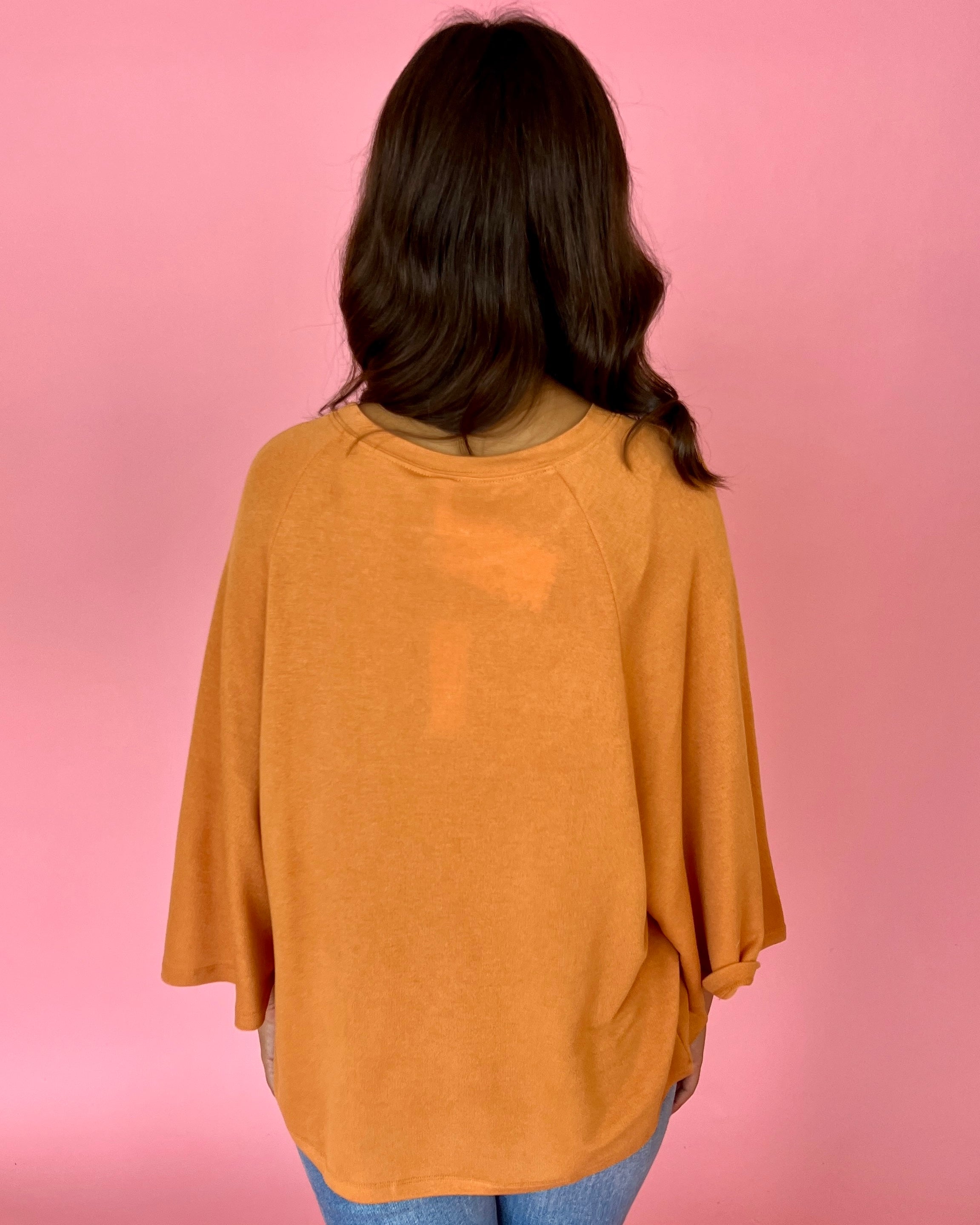 Comfy And Cute Camel Raglan Sleeve Knit Top-Shop-Womens-Boutique-Clothing