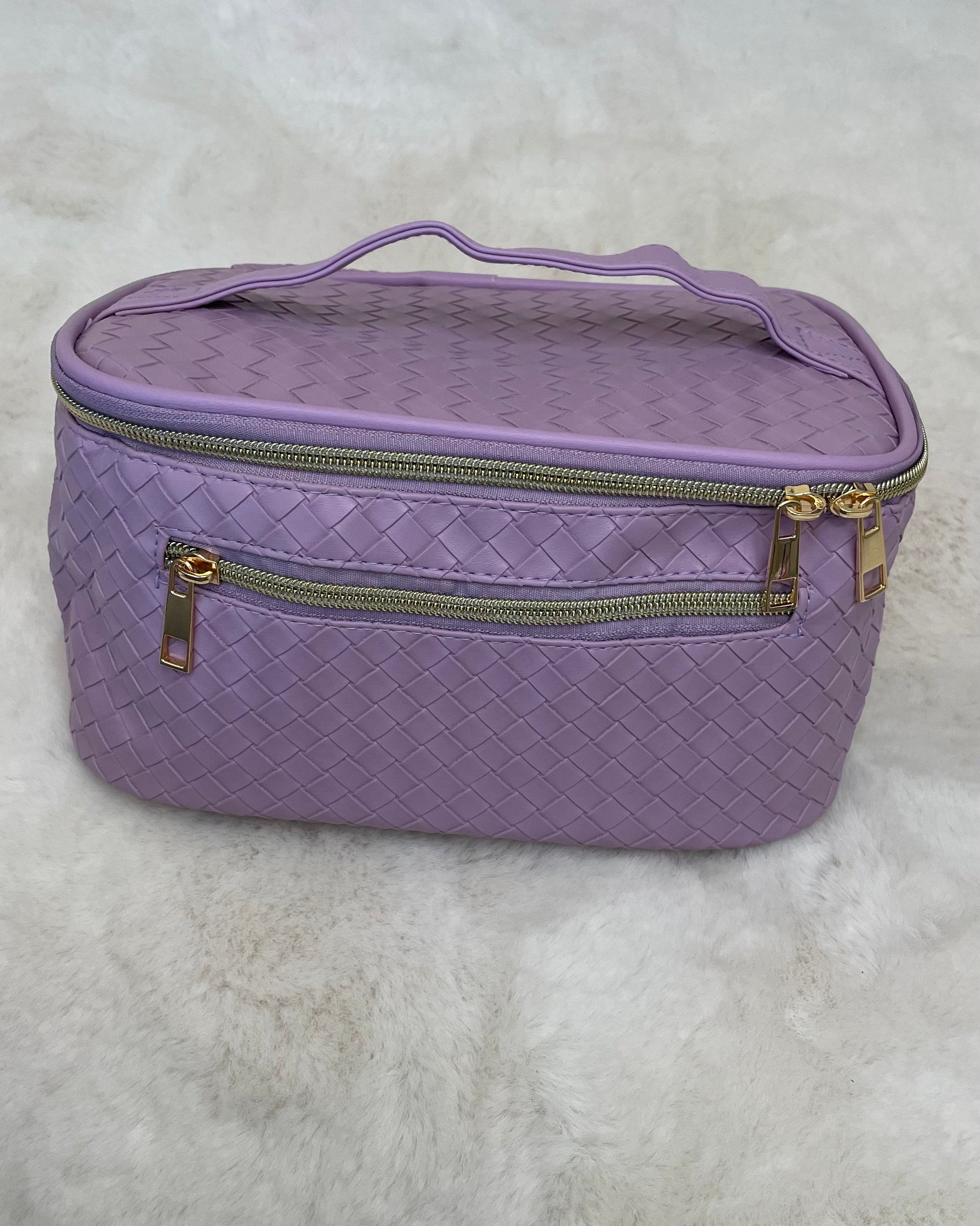Pack It Up Lilac Faux Leather Travel Case-Regular-Shop-Womens-Boutique-Clothing