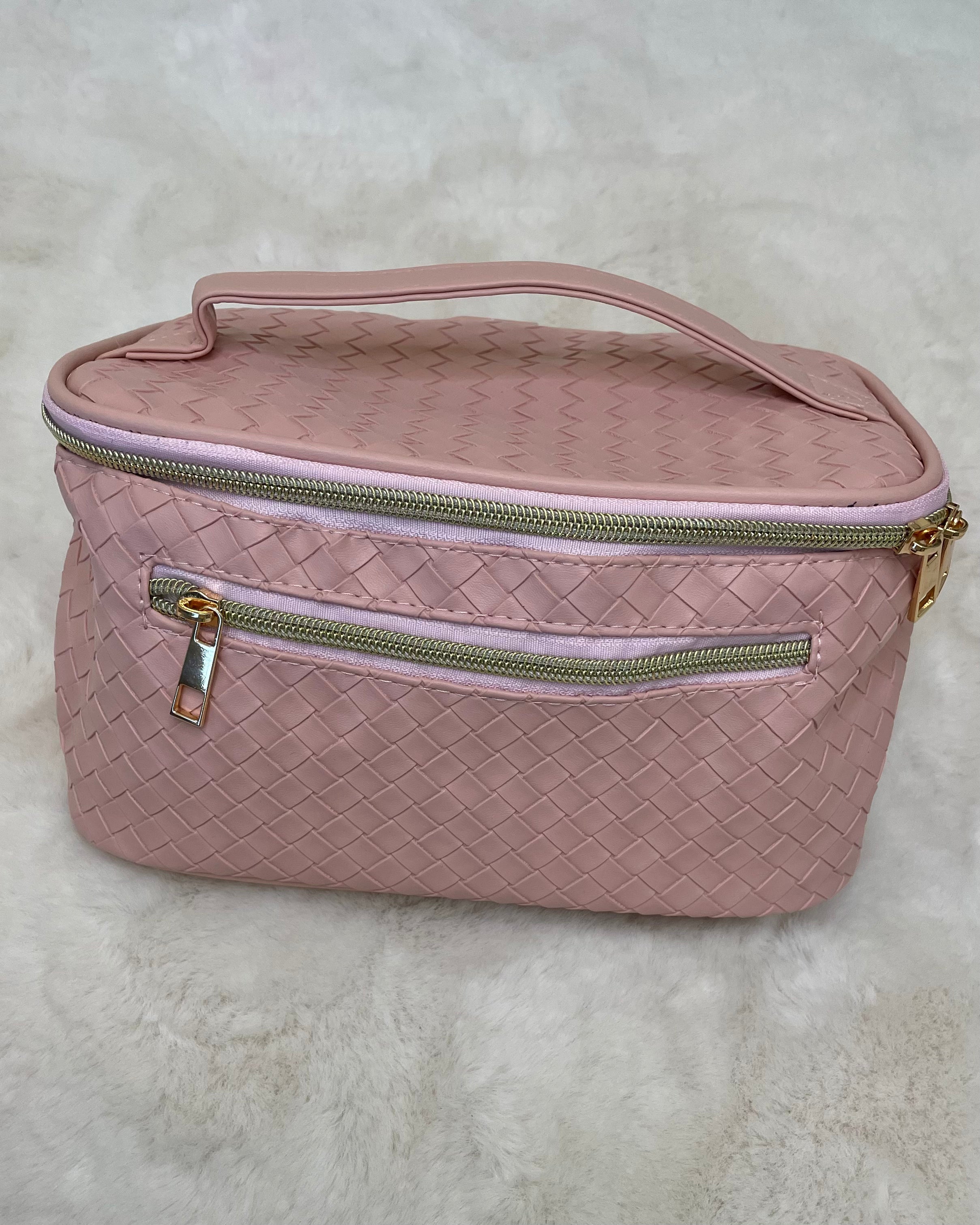 Pack It Up Pink Faux Leather Travel Case-Regular-Shop-Womens-Boutique-Clothing