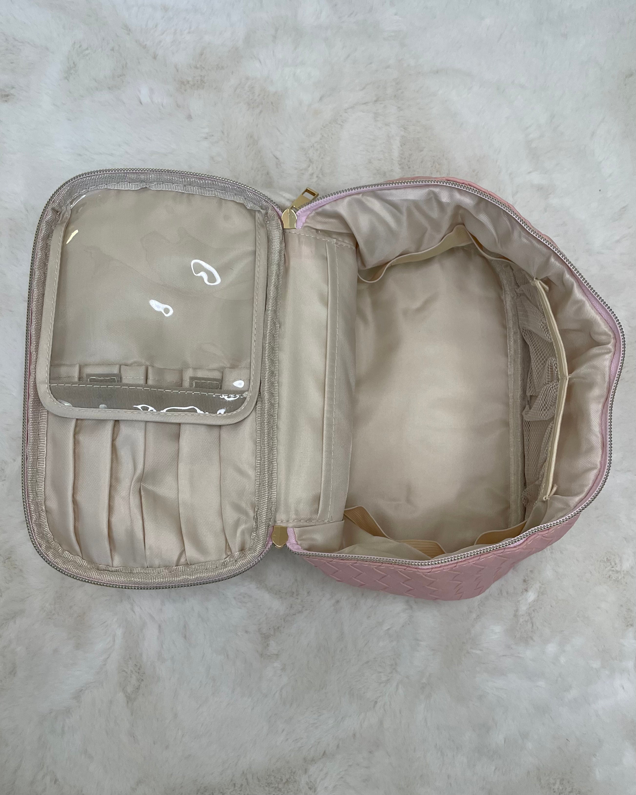 Pack It Up Pink Faux Leather Travel Case-Regular-Shop-Womens-Boutique-Clothing