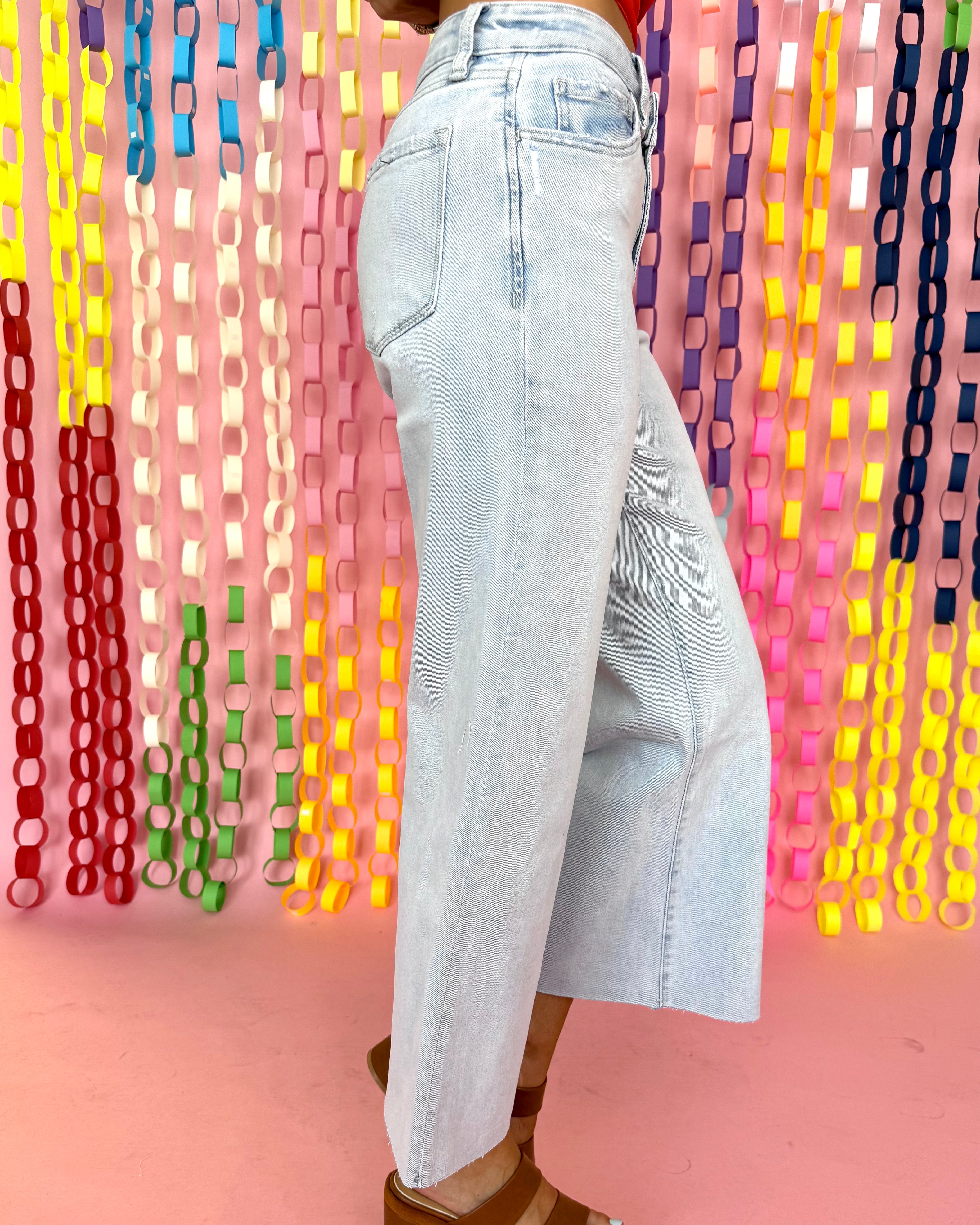 In Common Washed Denim High Rise Wide Leg-Shop-Womens-Boutique-Clothing
