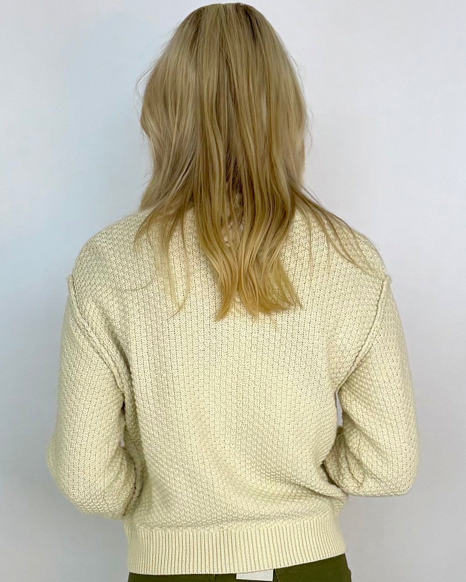 See Your Heart Beige Button Crop Sweater-Shop-Womens-Boutique-Clothing