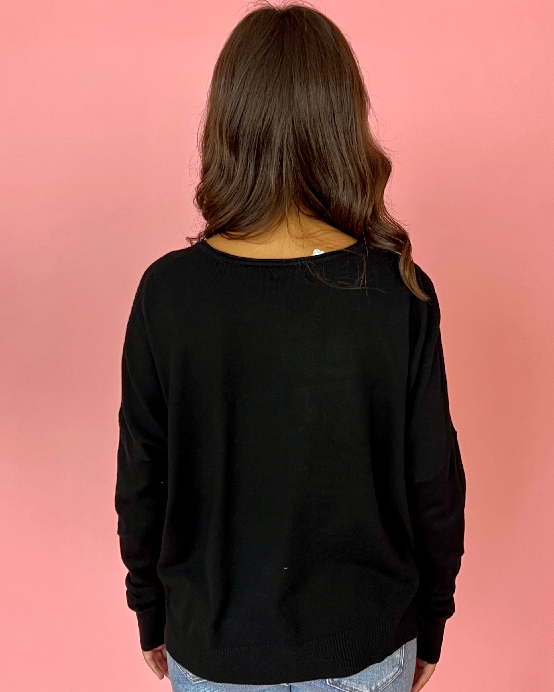 Tucked Away Black Sweater-Shop-Womens-Boutique-Clothing