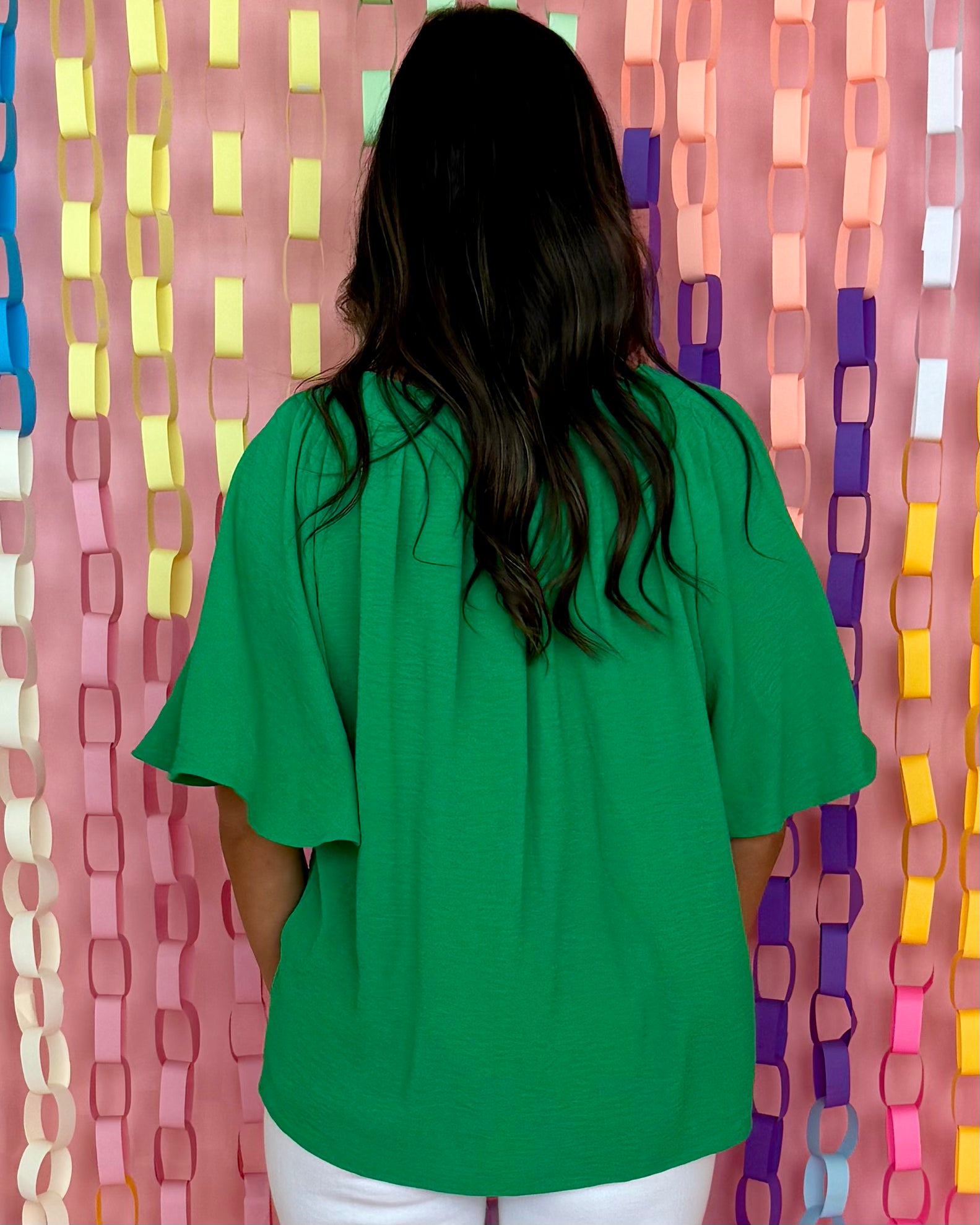 Sweet Spin Kelly Green Cape Top-Shop-Womens-Boutique-Clothing