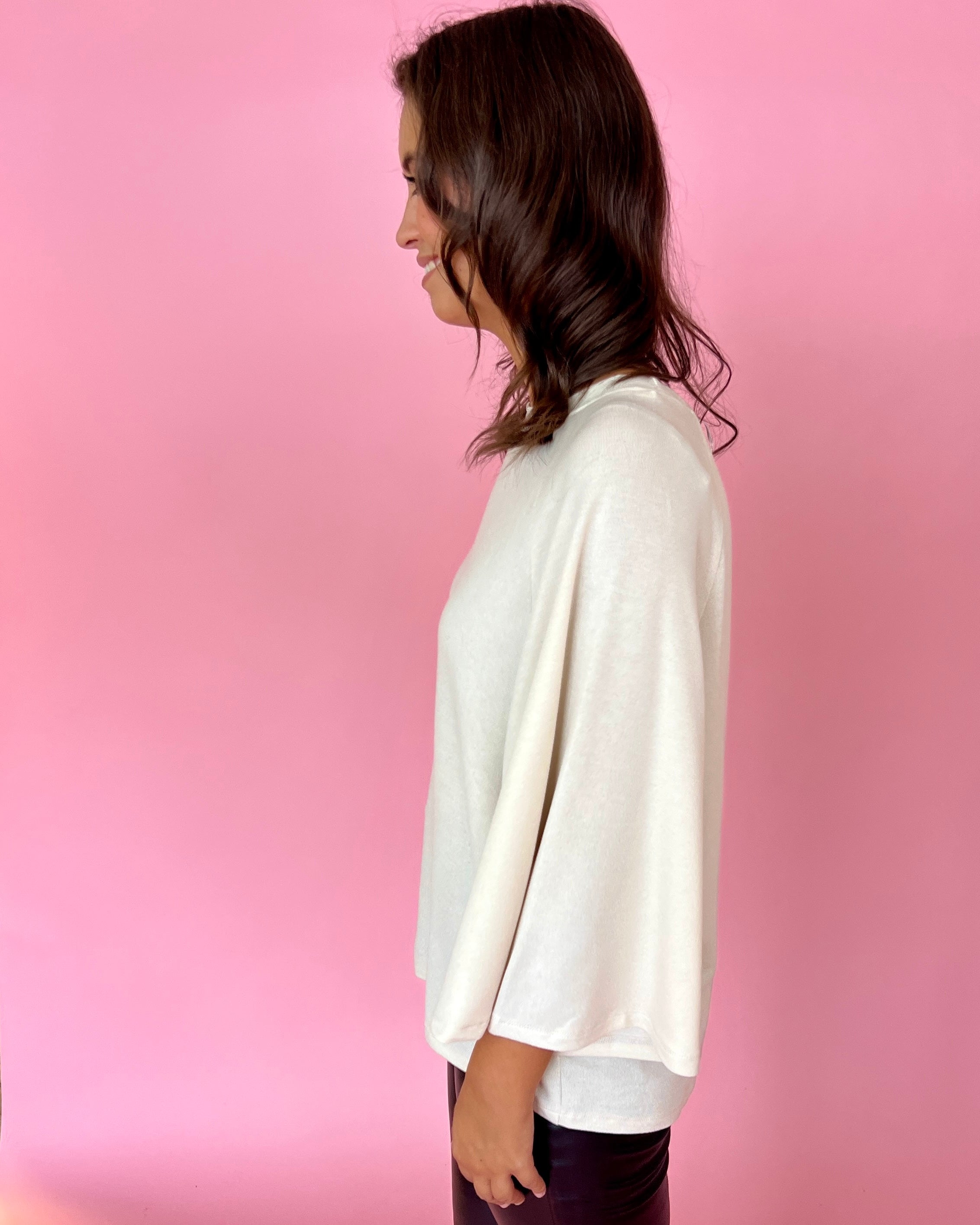 Comfy And Cute Cream Raglan Sleeve Knit Top-Shop-Womens-Boutique-Clothing