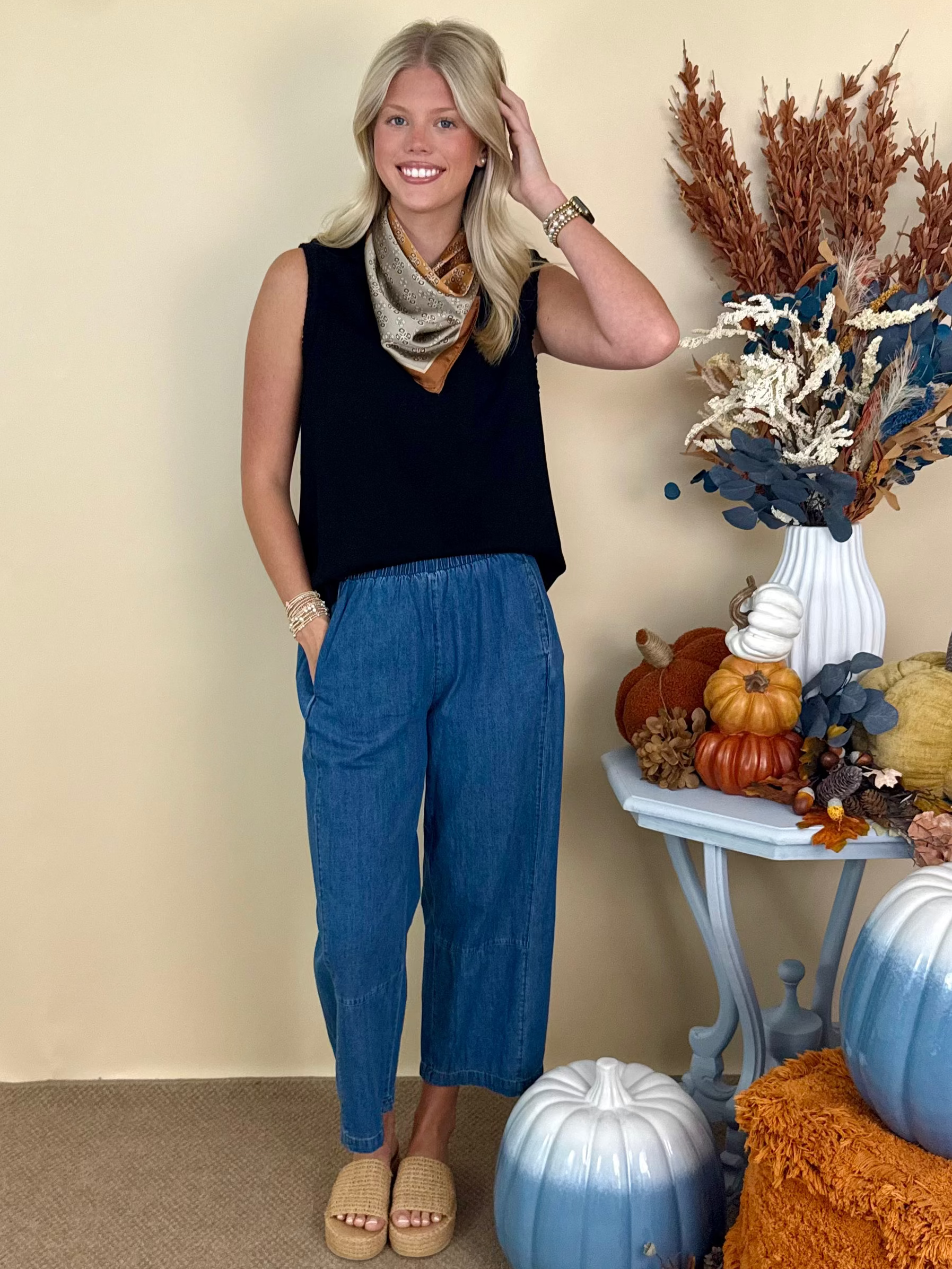Sweet Reverie Denim Mineral Washed Denim Pants-Shop-Womens-Boutique-Clothing