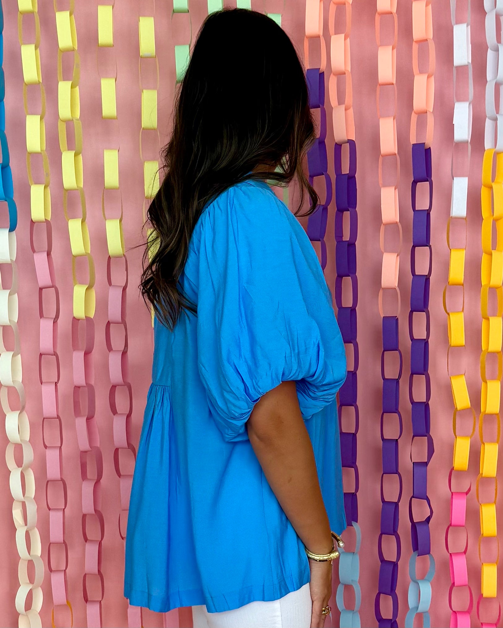 Take It Slow Ocean Smocked Top-Shop-Womens-Boutique-Clothing