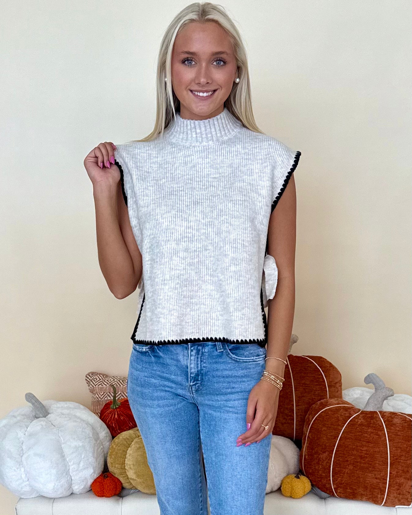 No Compromise Oatmeal Mock Stitch Sweater-Shop-Womens-Boutique-Clothing
