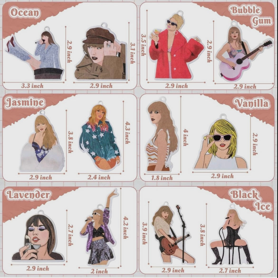 Taylor Swift Car Air Fresheners-Regular-Shop-Womens-Boutique-Clothing