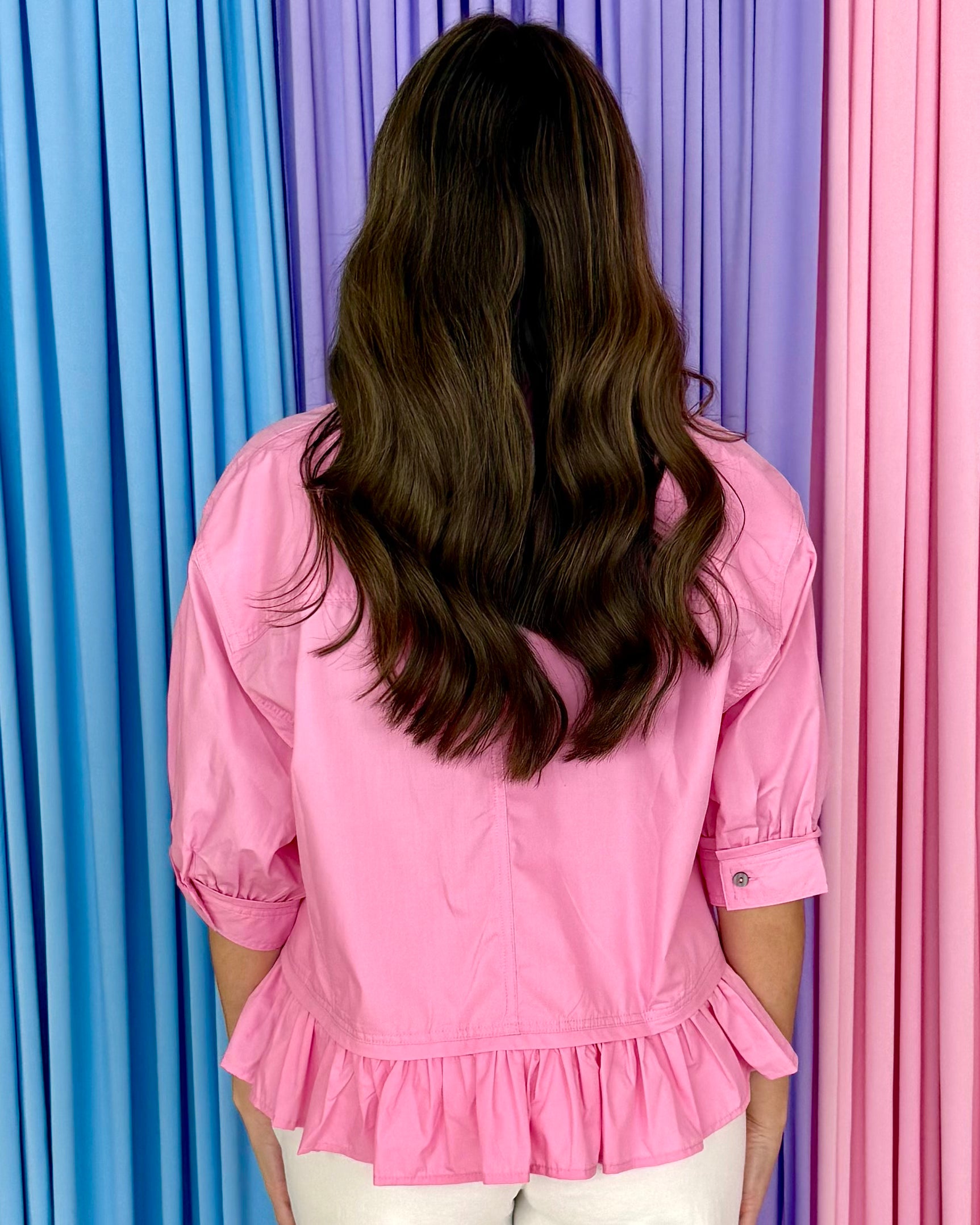 Gracefully You Pink Button Down Top-Shop-Womens-Boutique-Clothing