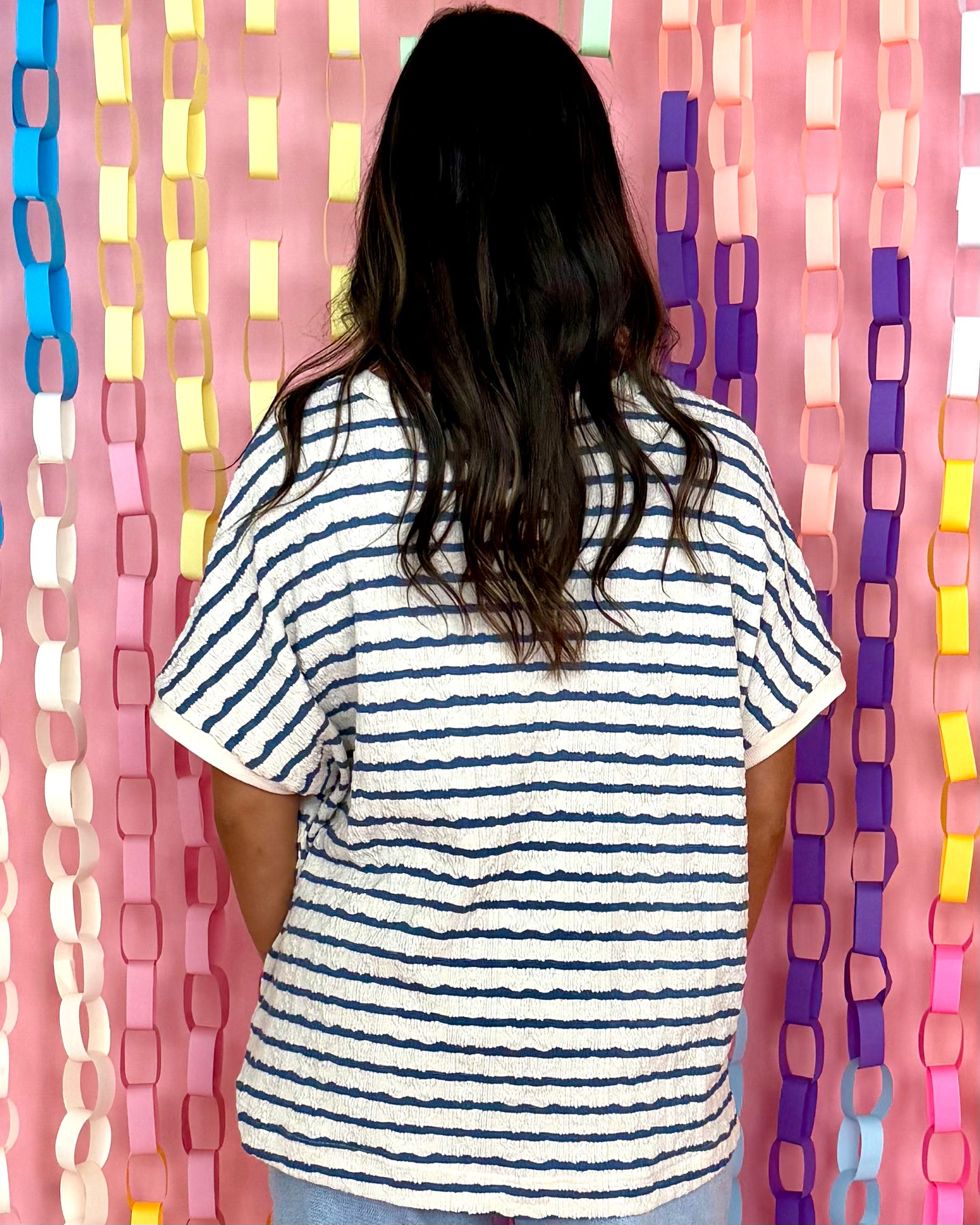 Faith In You Natural Striped Textured Top-Shop-Womens-Boutique-Clothing