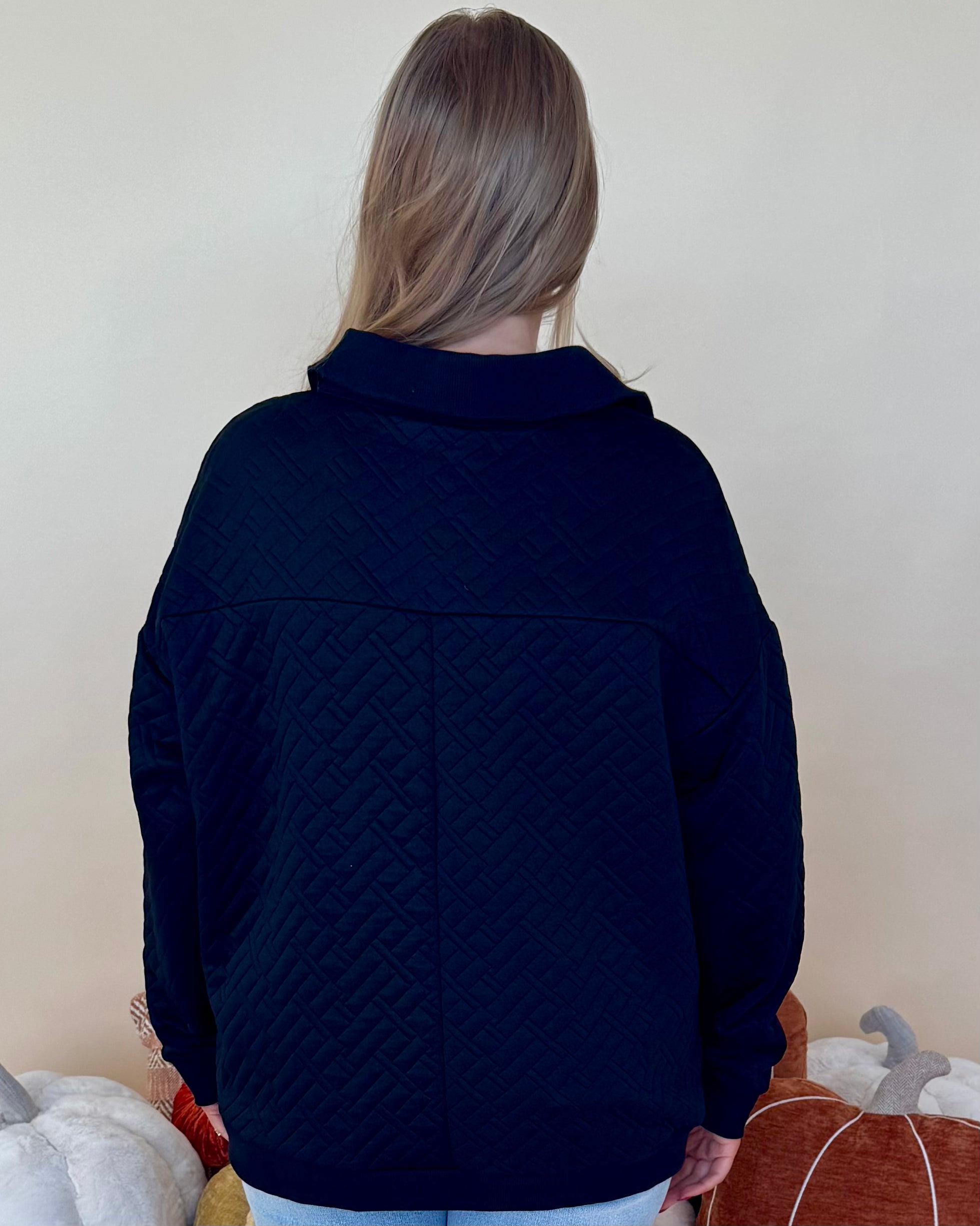 Take Sides Black Plus Quilted Top-Shop-Womens-Boutique-Clothing