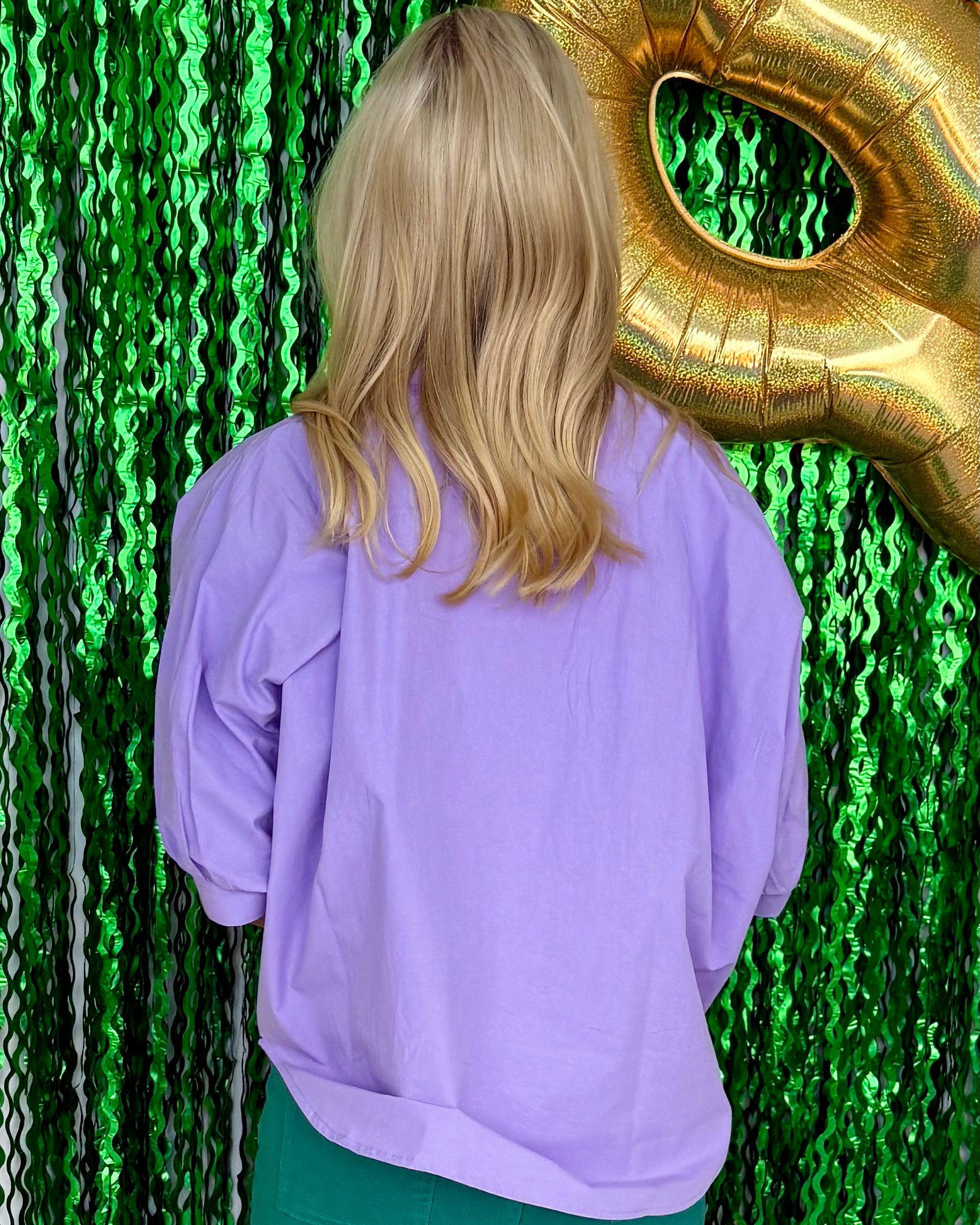 Speakeasy Light Purple Banded Sequin Top-Shop-Womens-Boutique-Clothing