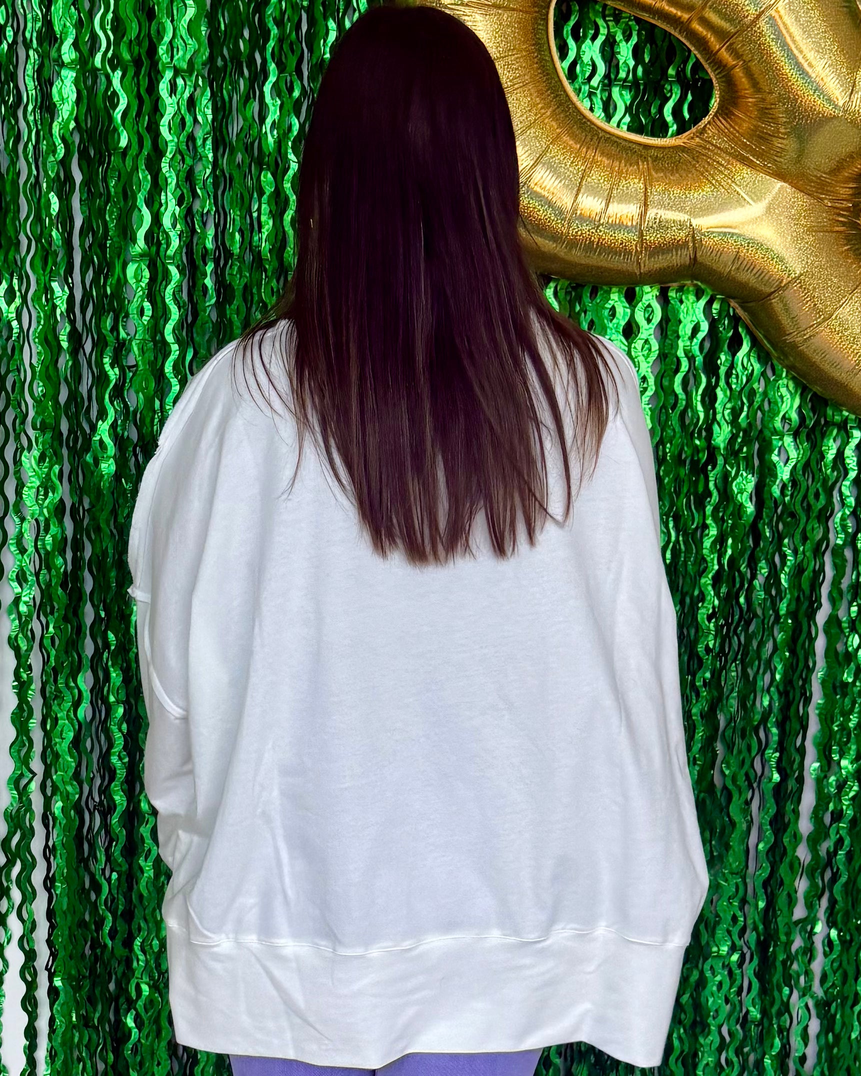 The Carnival Ivory Multi Dots Oversized Top-Shop-Womens-Boutique-Clothing