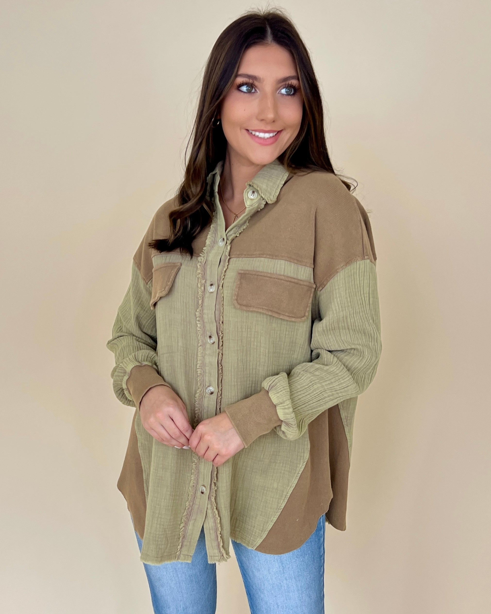 Only Hope Mocha Oversized Jacket-Shop-Womens-Boutique-Clothing
