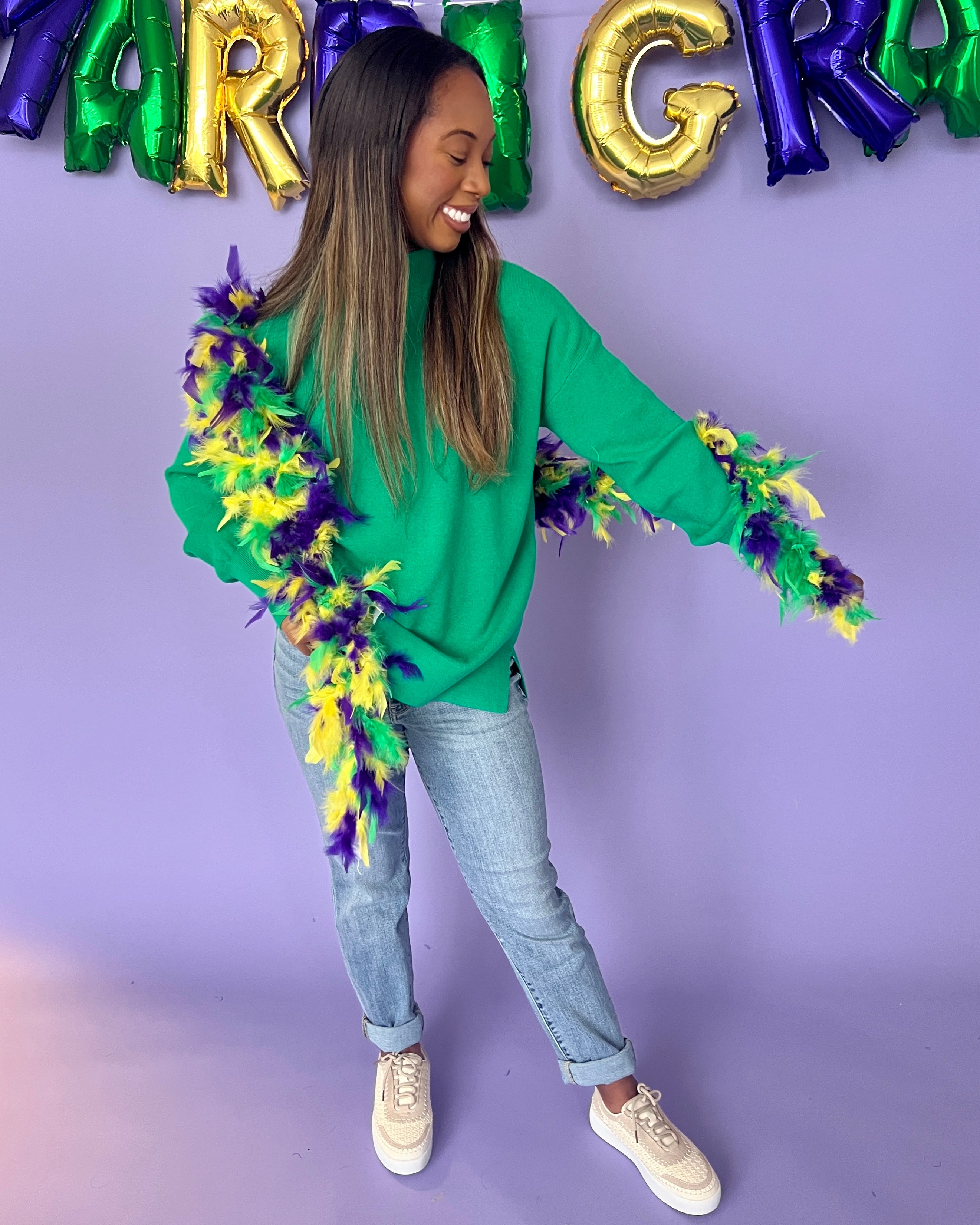 Join Me Green Rib Knit Sweater-Shop-Womens-Boutique-Clothing