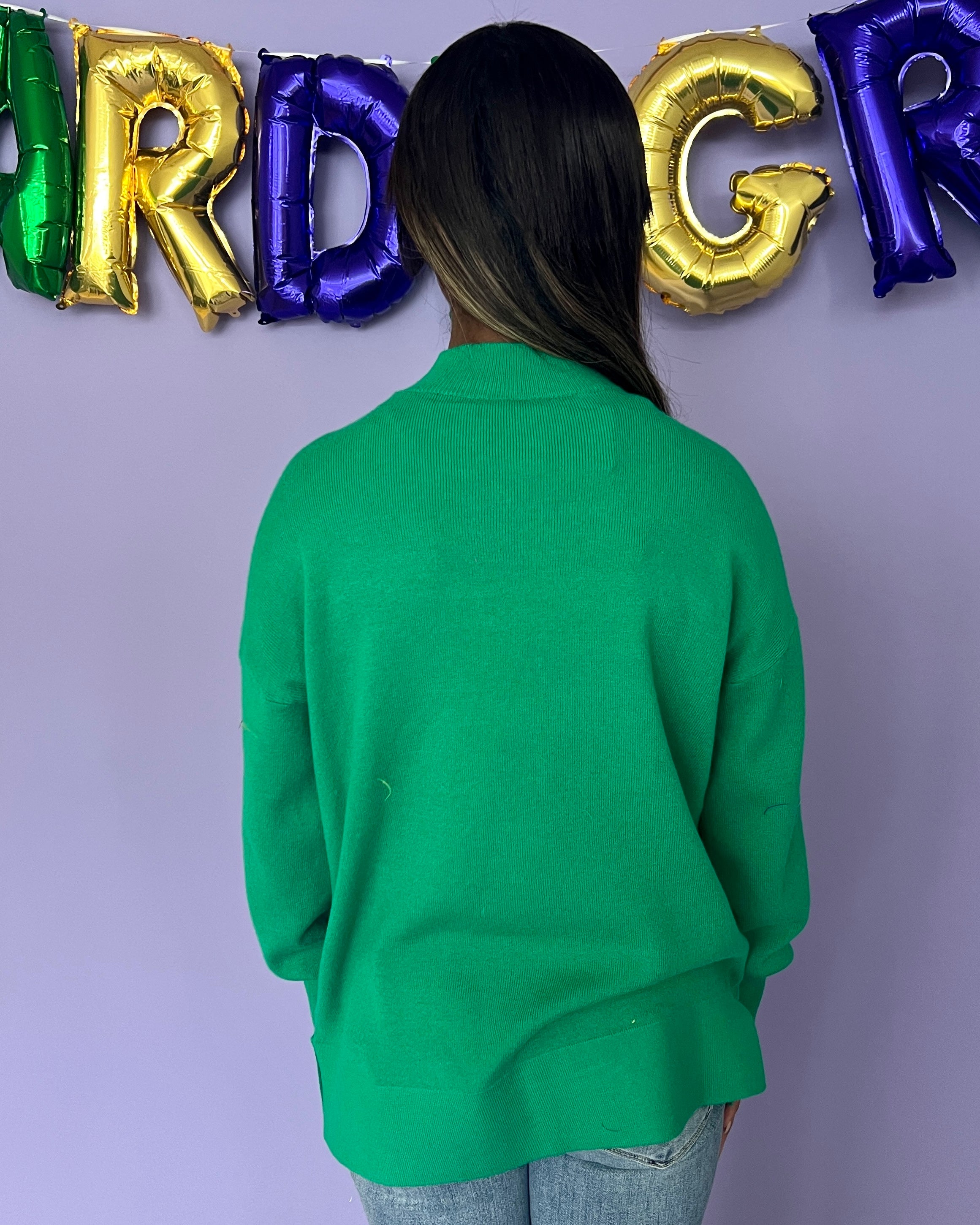 Join Me Green Rib Knit Sweater-Shop-Womens-Boutique-Clothing