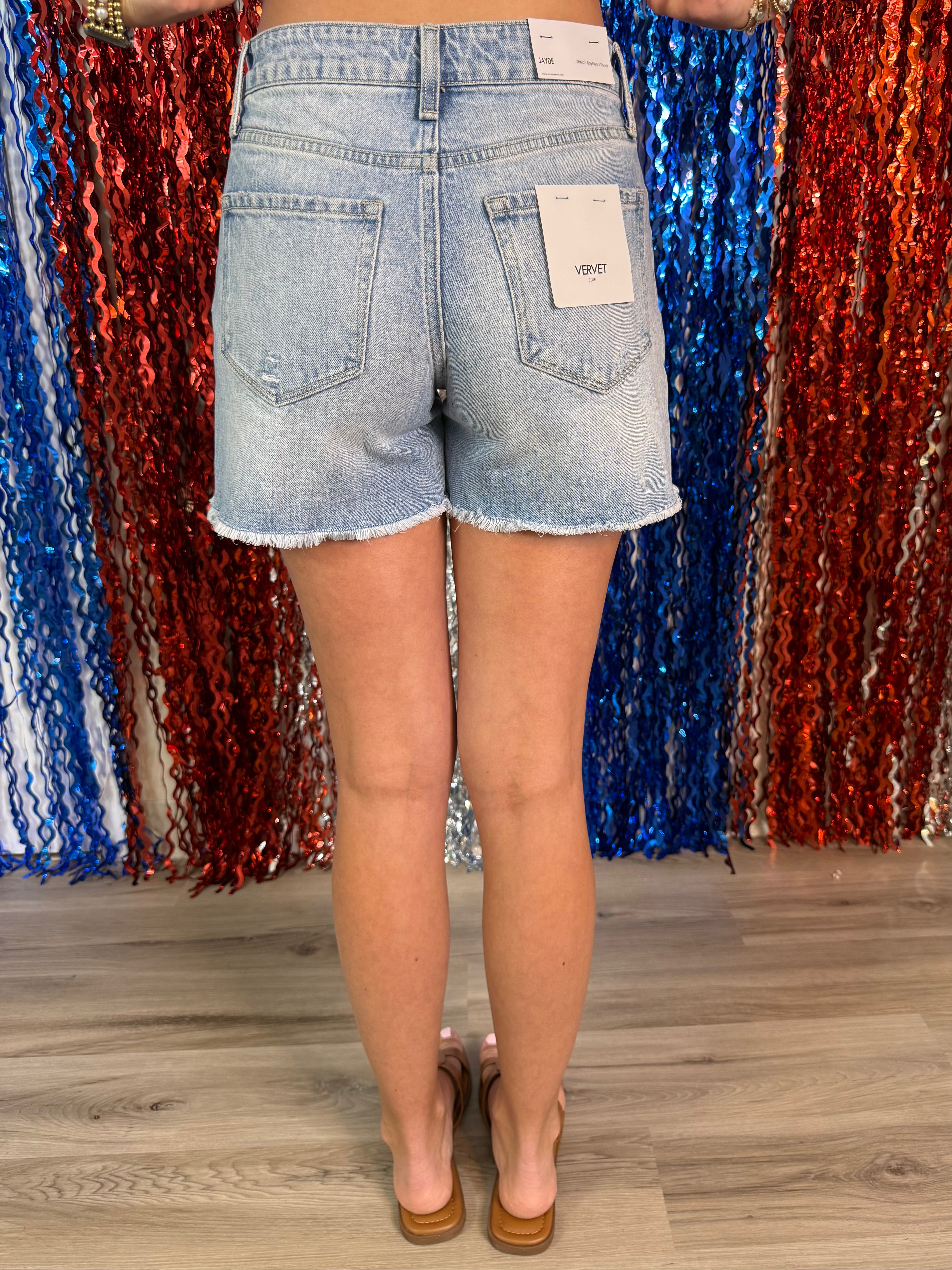 Ocean Drift High Rise Boyfriend Shorts-Shop-Womens-Boutique-Clothing