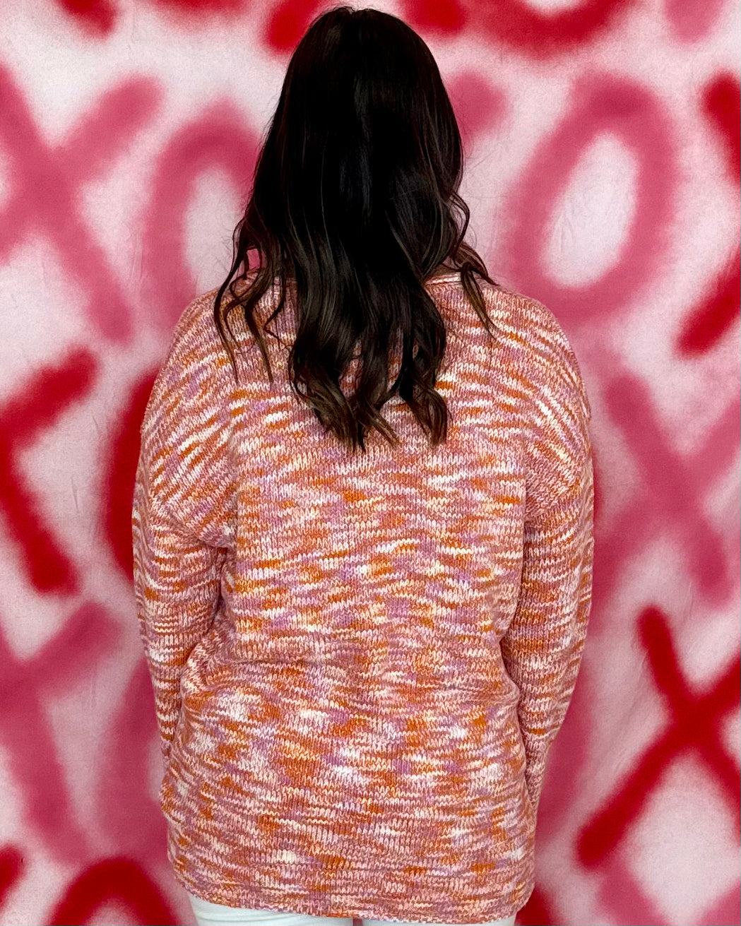Take Your Chances Orange Print Sweater-Shop-Womens-Boutique-Clothing
