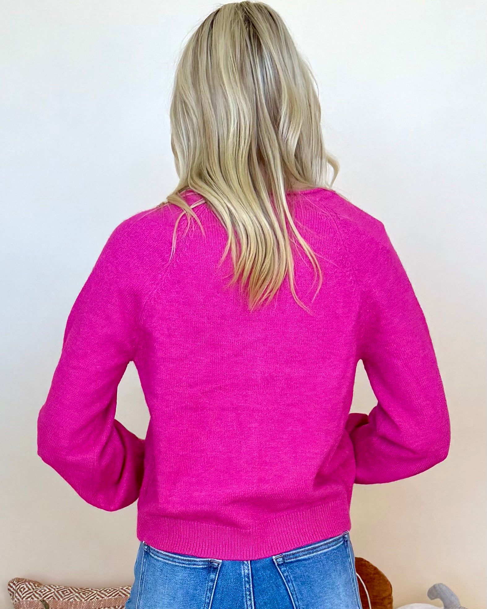 Cafe Hangout Pink Button Cardigan-Shop-Womens-Boutique-Clothing