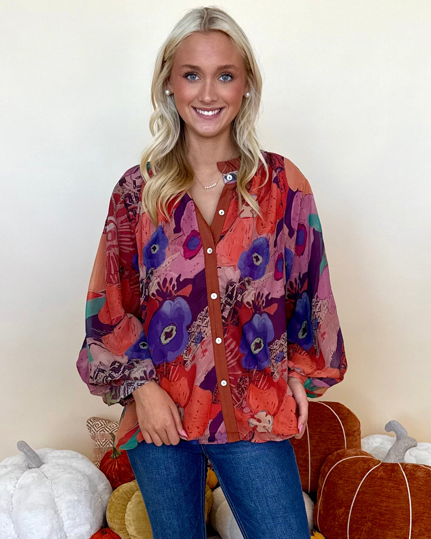 Fresh Perspective Cream Rainbow Contrast Sweater-Shop-Womens-Boutique-Clothing