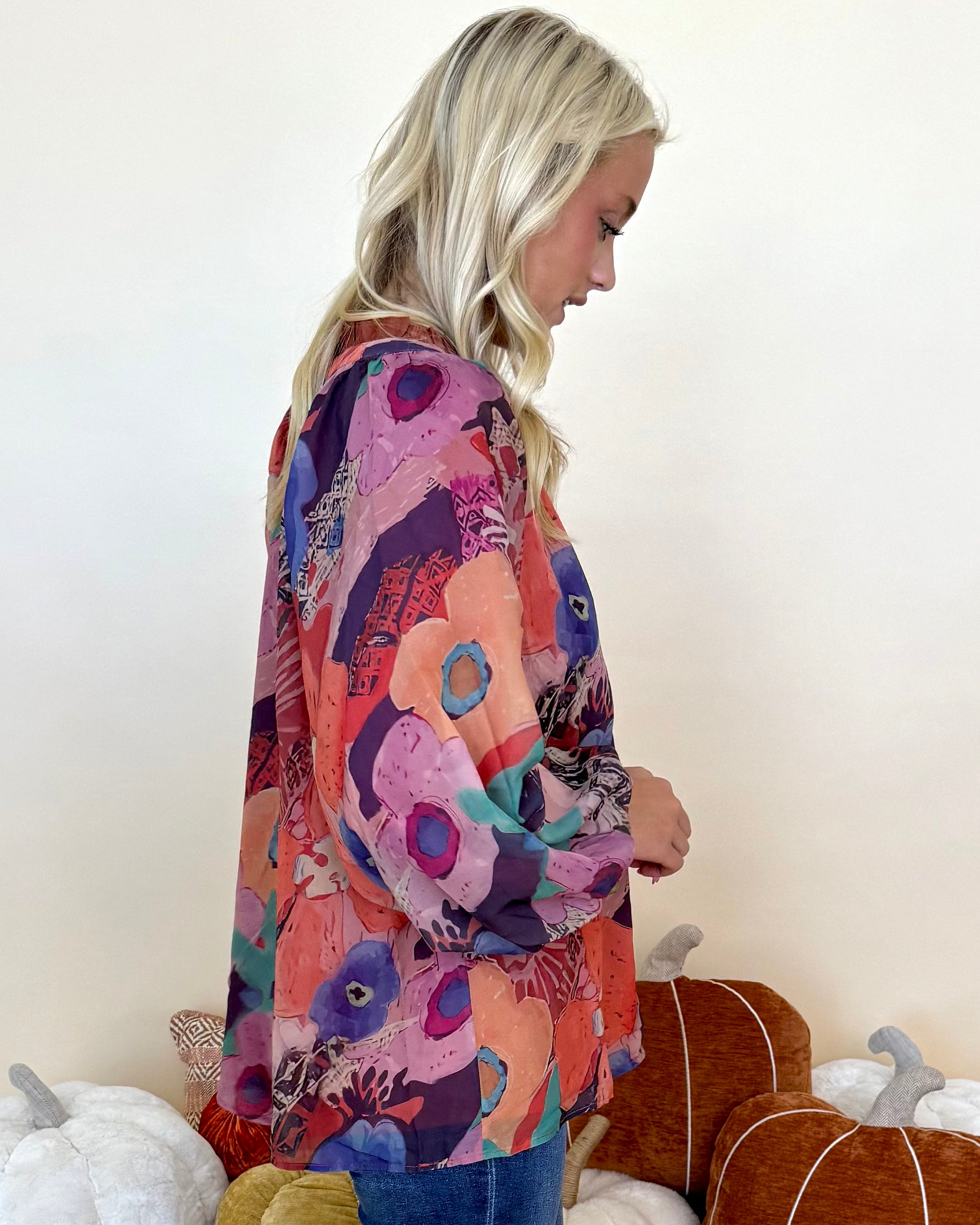 Fresh Perspective Cream Rainbow Contrast Sweater-Shop-Womens-Boutique-Clothing