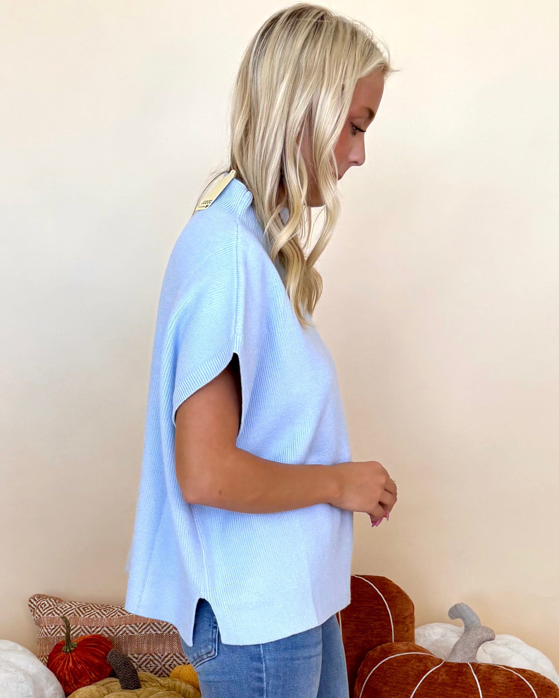 On A Daily Basis Sky Blue Sweater-Shop-Womens-Boutique-Clothing