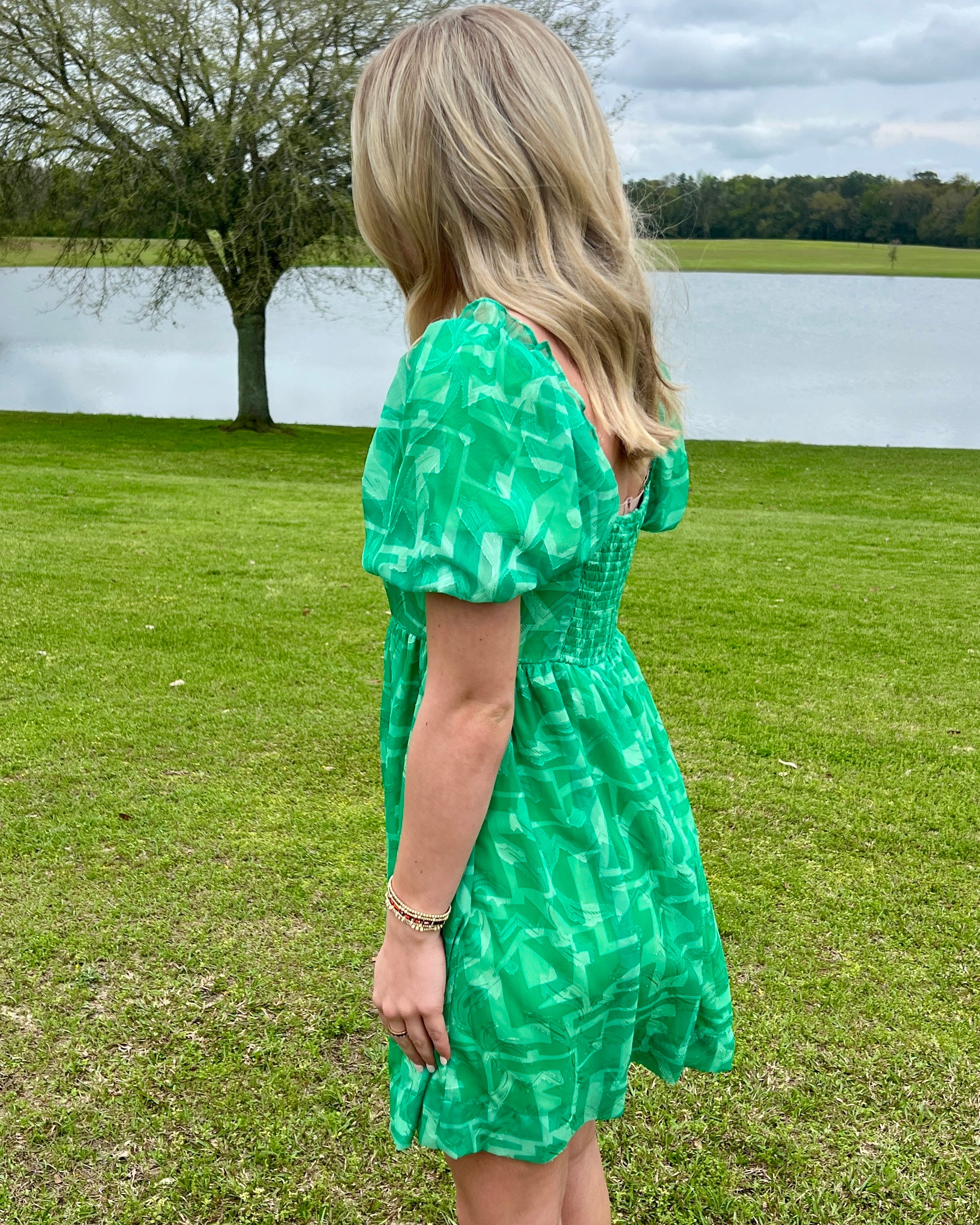 Do Something Kelly Green Abstract Dress-Shop-Womens-Boutique-Clothing