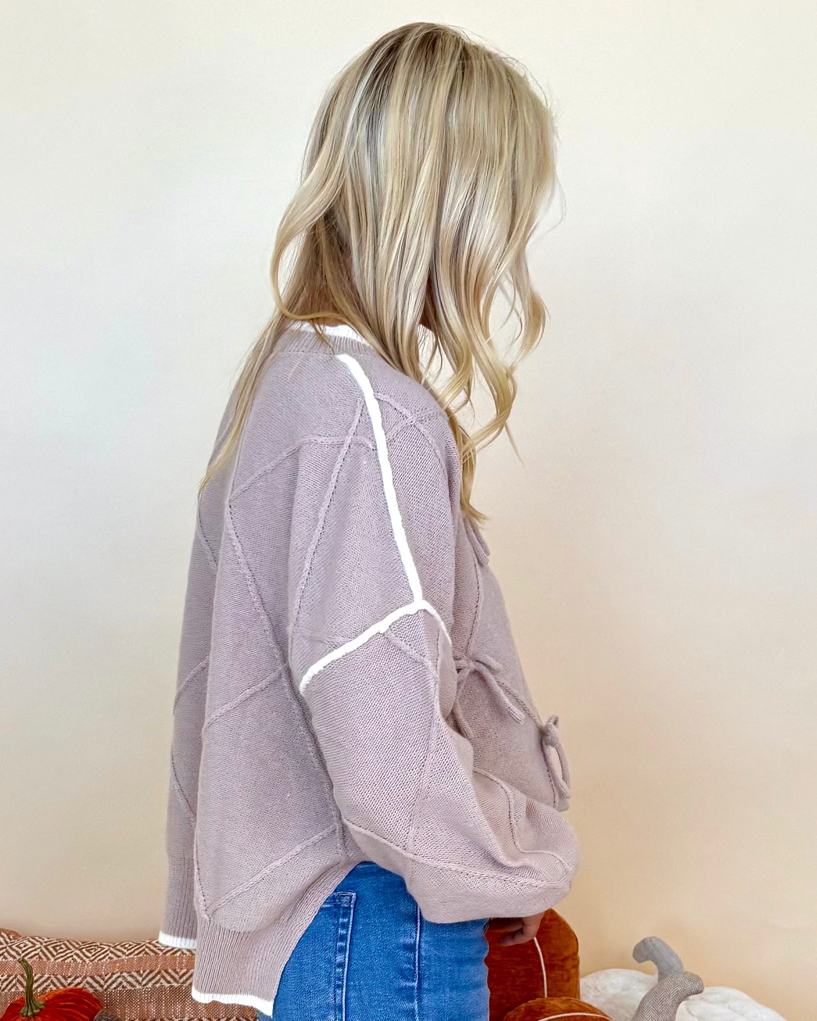 How We Planned Taupe Bow Sweater-Shop-Womens-Boutique-Clothing