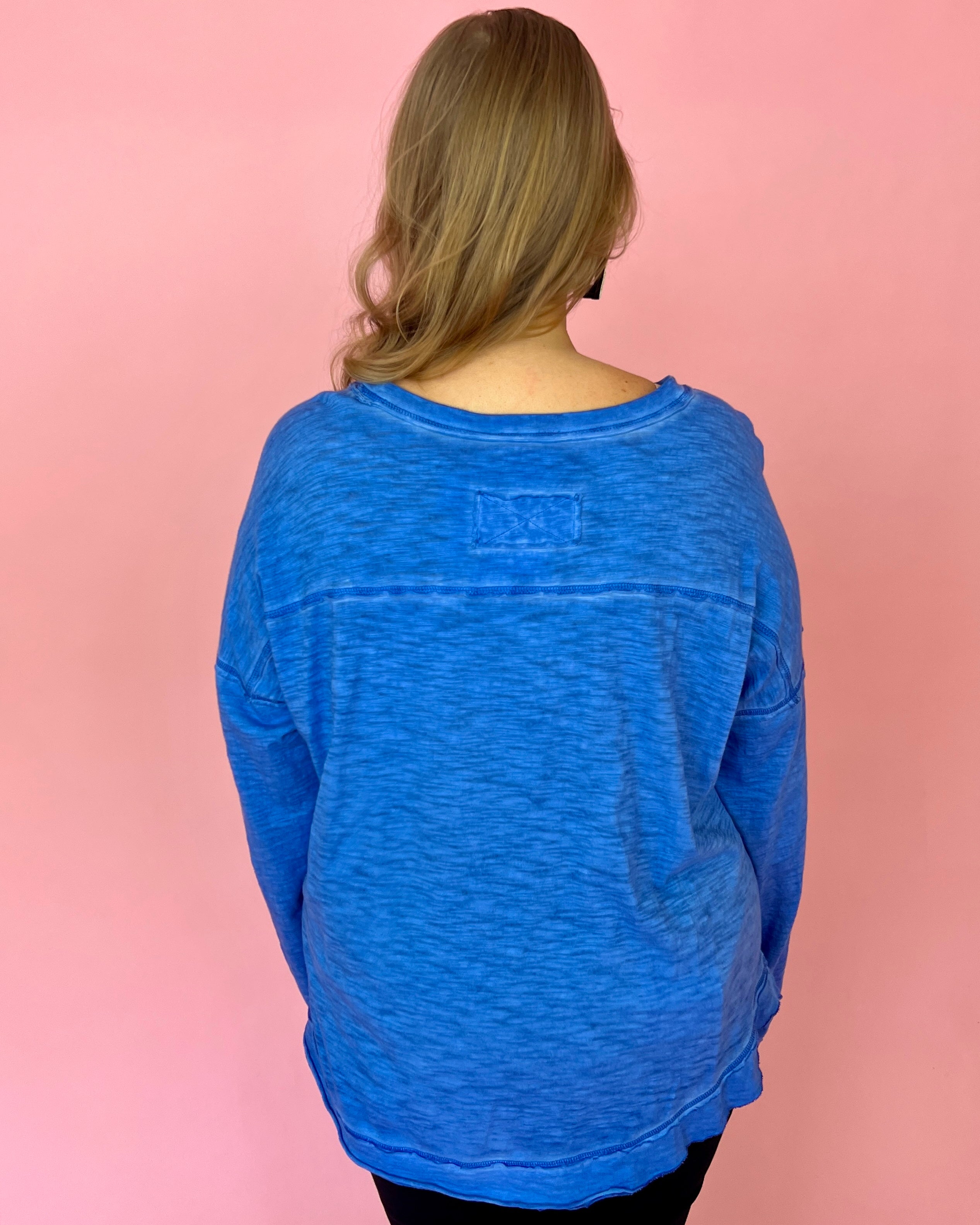 Before Dawn Denim Plus Mineral Pocket Top-Shop-Womens-Boutique-Clothing