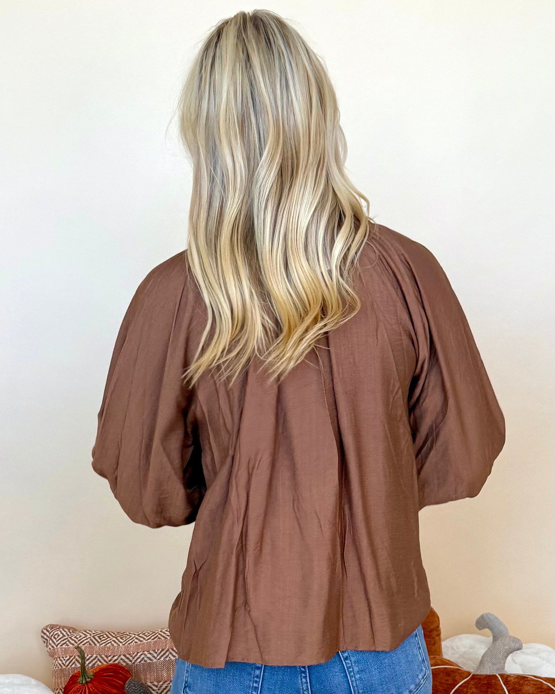 All The Signs Brown Leopard Trim Top-Shop-Womens-Boutique-Clothing