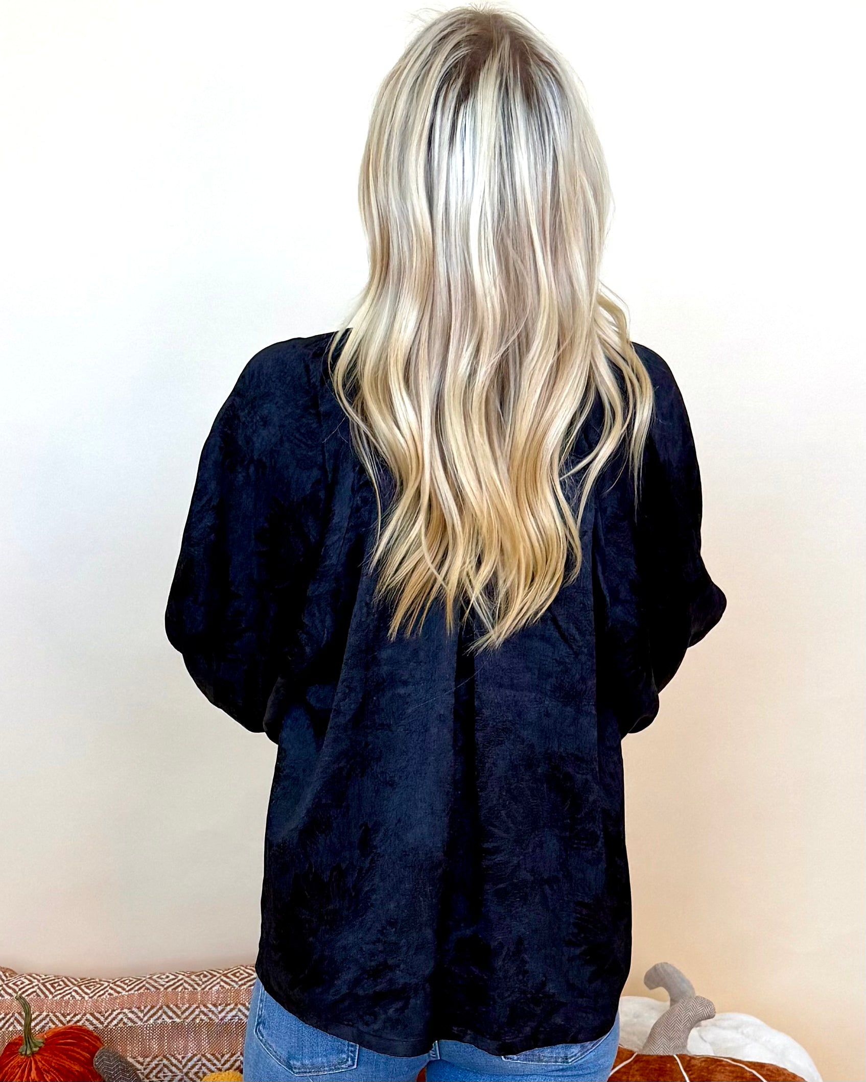Always Mindful Black Brocade Top-Shop-Womens-Boutique-Clothing