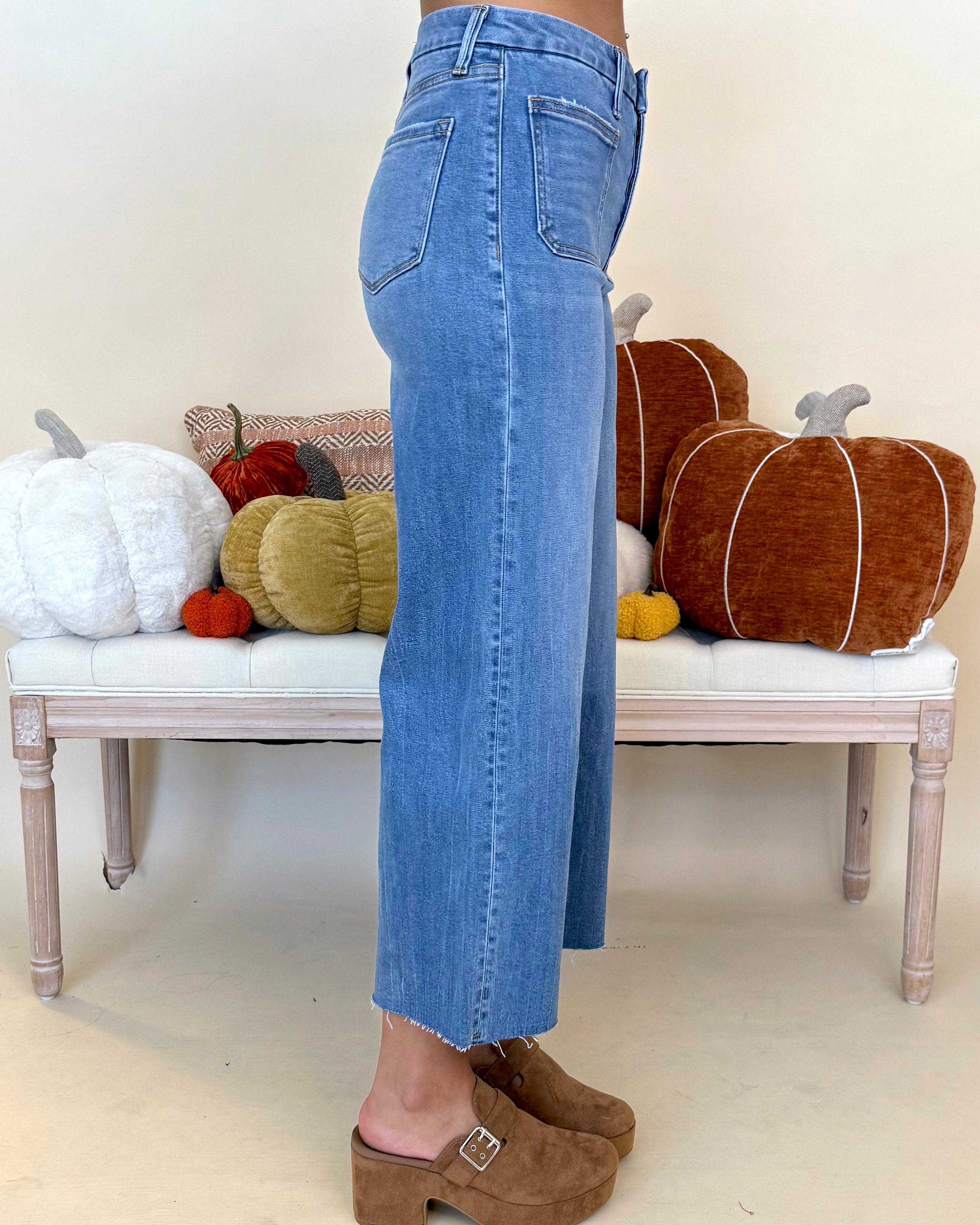 Take Notes High Rise Crop Wide Jeans-Shop-Womens-Boutique-Clothing