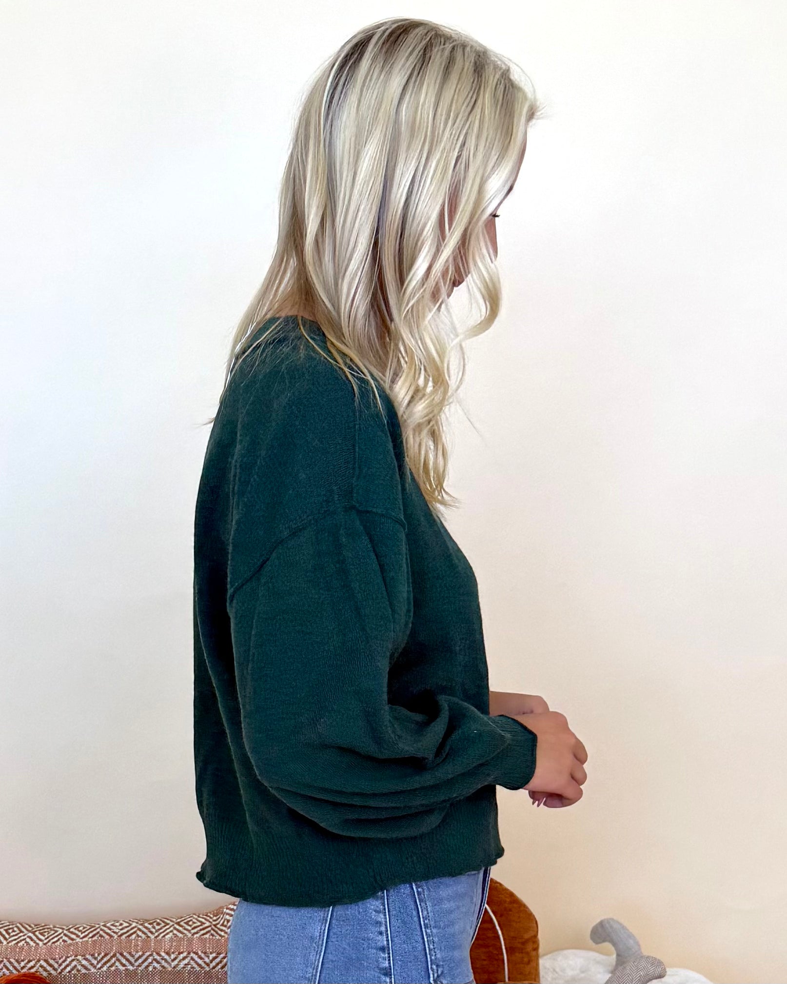 Playful With You Green Ribbed Sweater-Shop-Womens-Boutique-Clothing