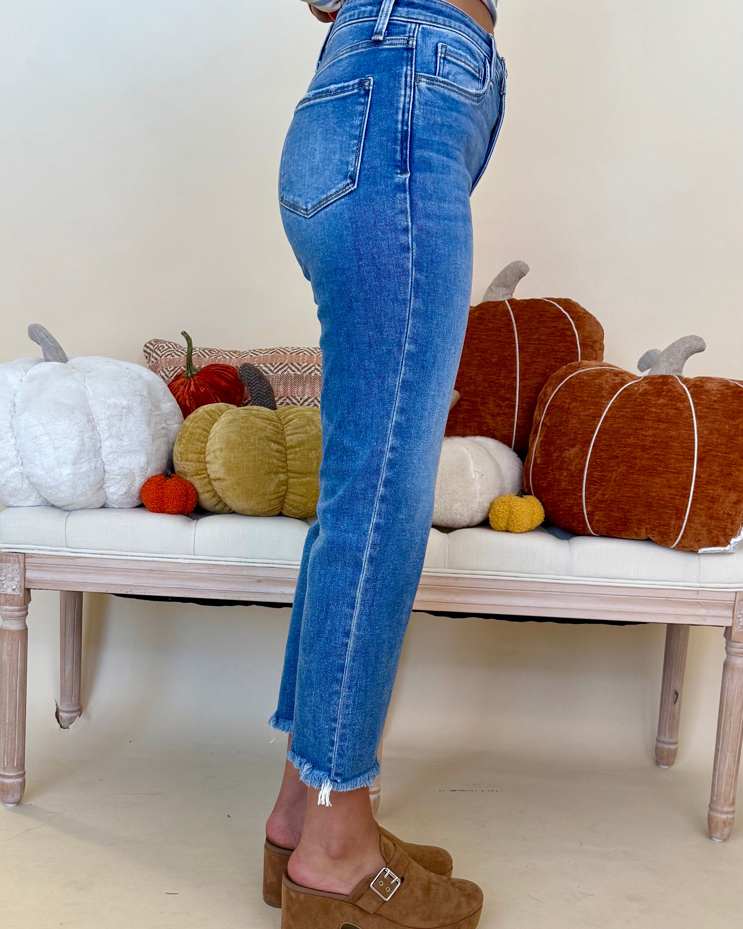 Social Club High Rise Crop Straight Jean-Shop-Womens-Boutique-Clothing