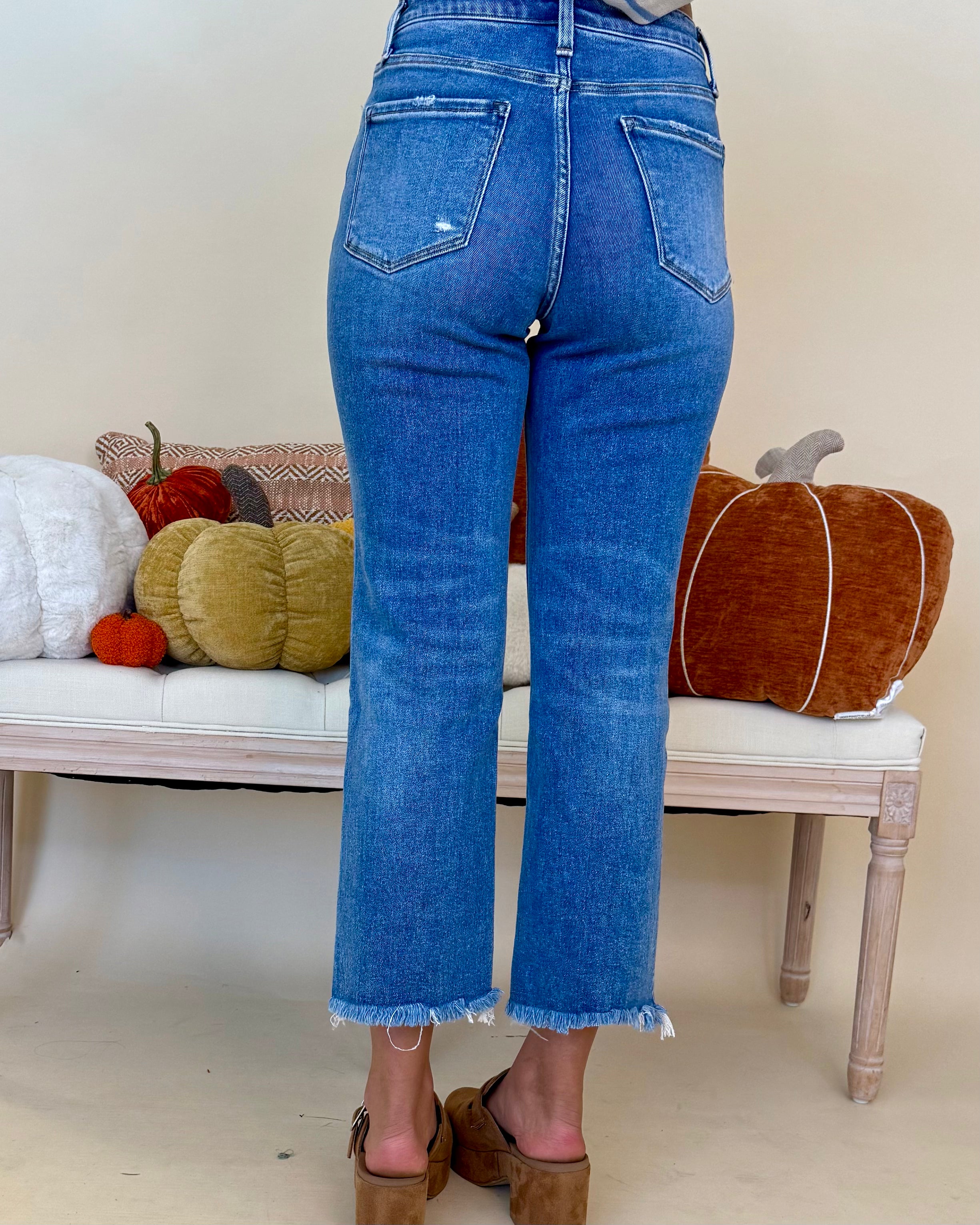 Social Club High Rise Crop Straight Jean-Shop-Womens-Boutique-Clothing