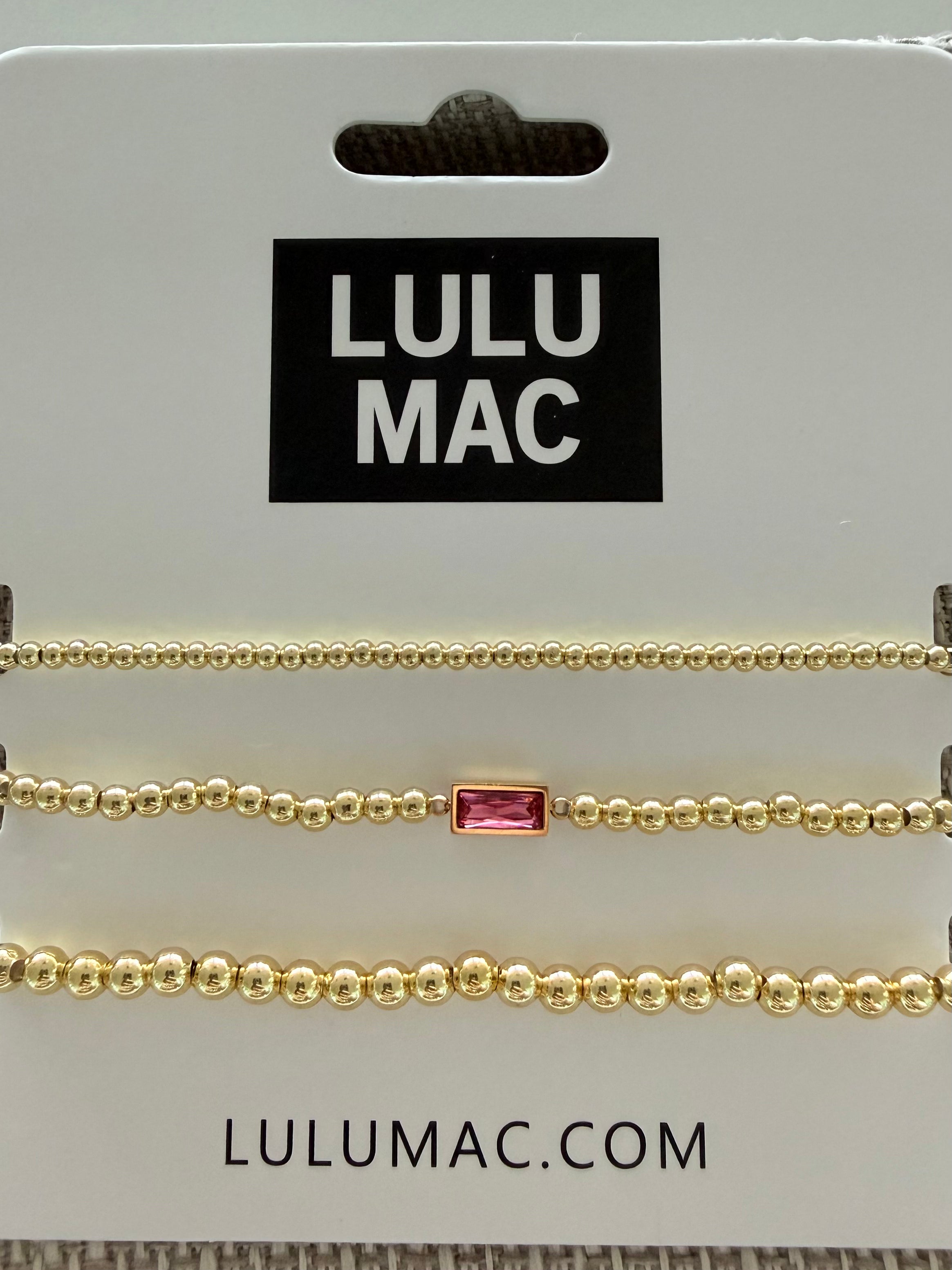LULU MAC July Birthstone Bracelet Set