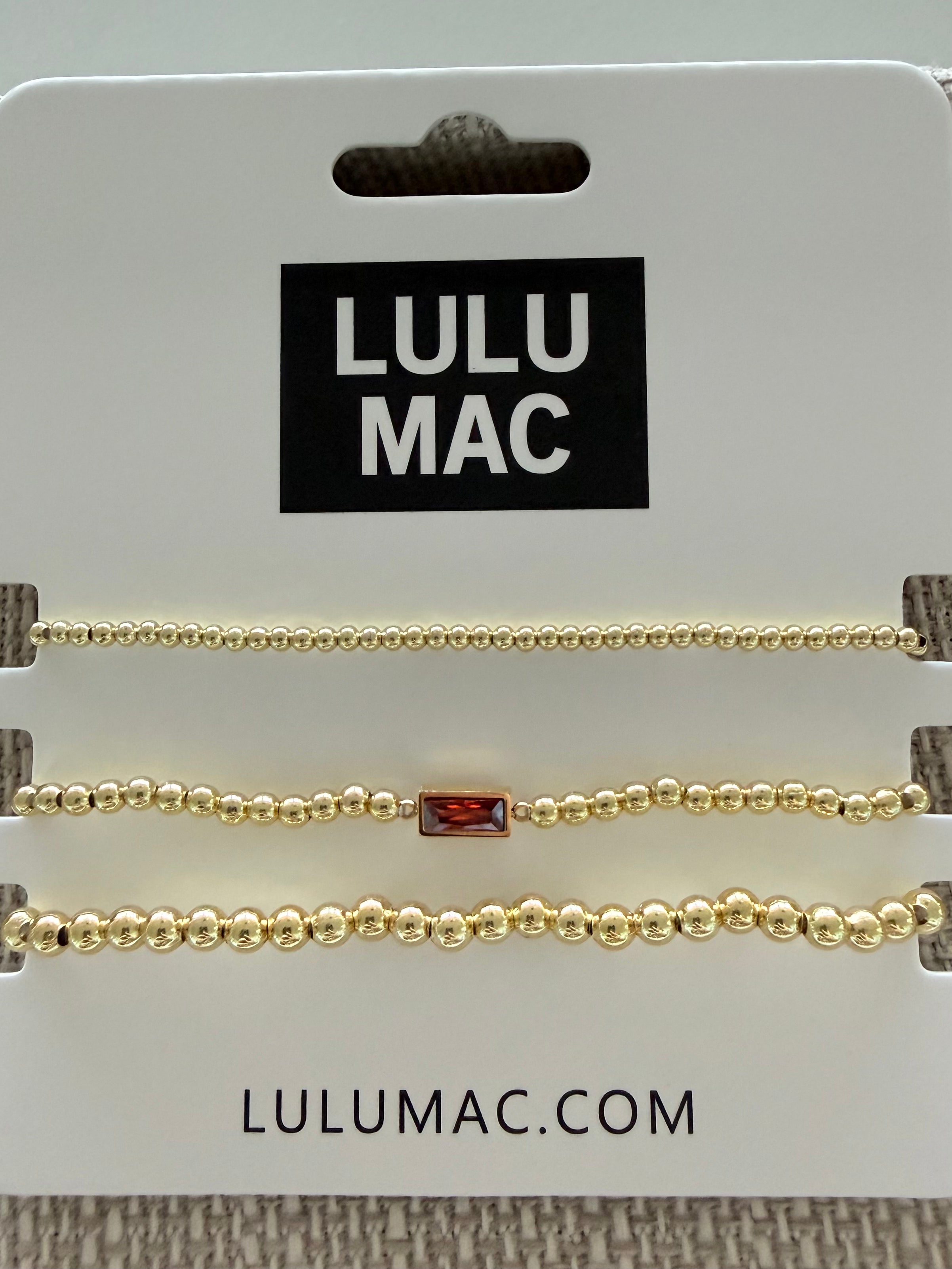 LULU MAC January Birthstone Bracelet Set-Shop-Womens-Boutique-Clothing