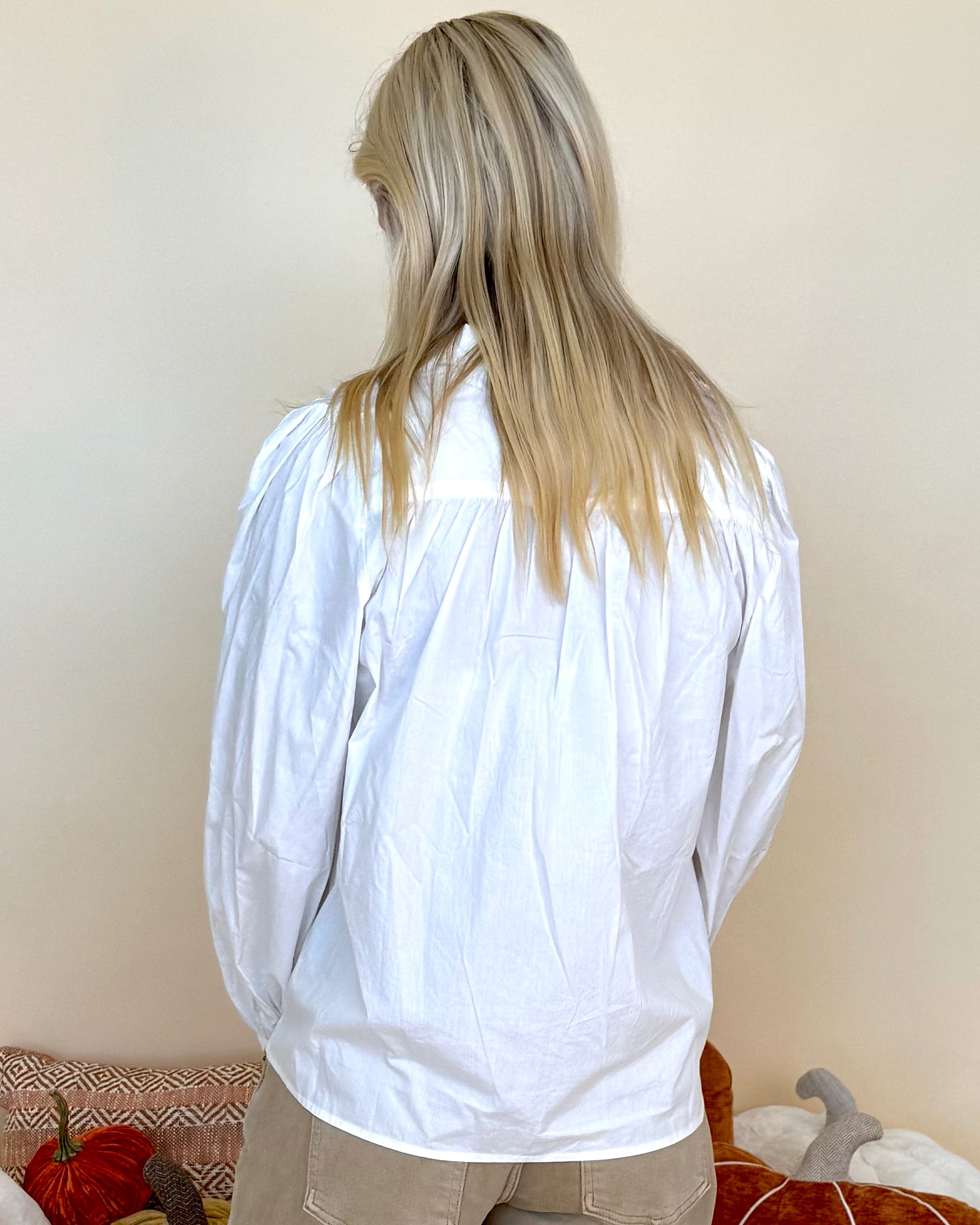 Ideal Crush Off White Ruffle Button Top-Shop-Womens-Boutique-Clothing