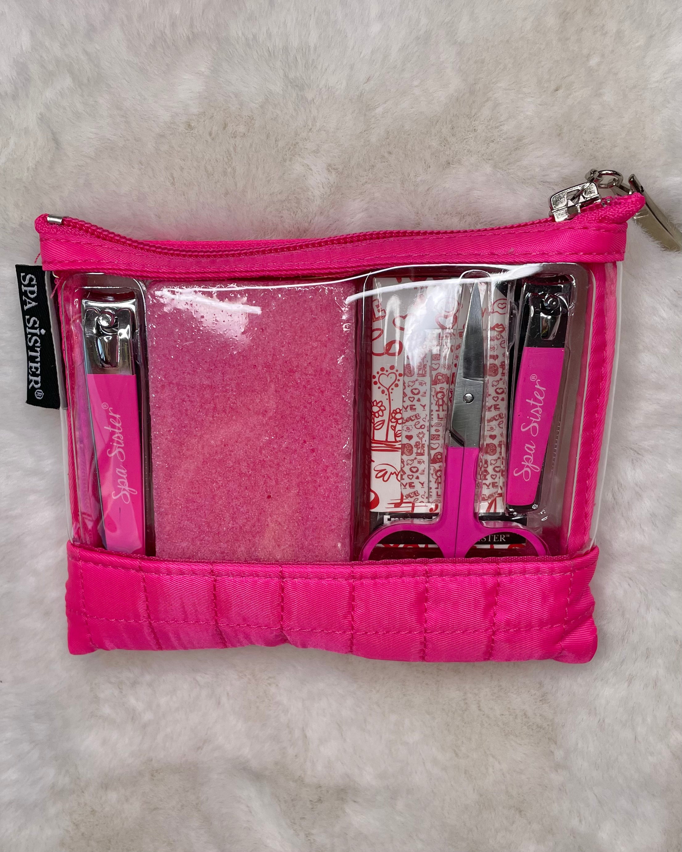 Spa Sister Pedi Travel Set with Cosmetic Bag-Shop-Womens-Boutique-Clothing