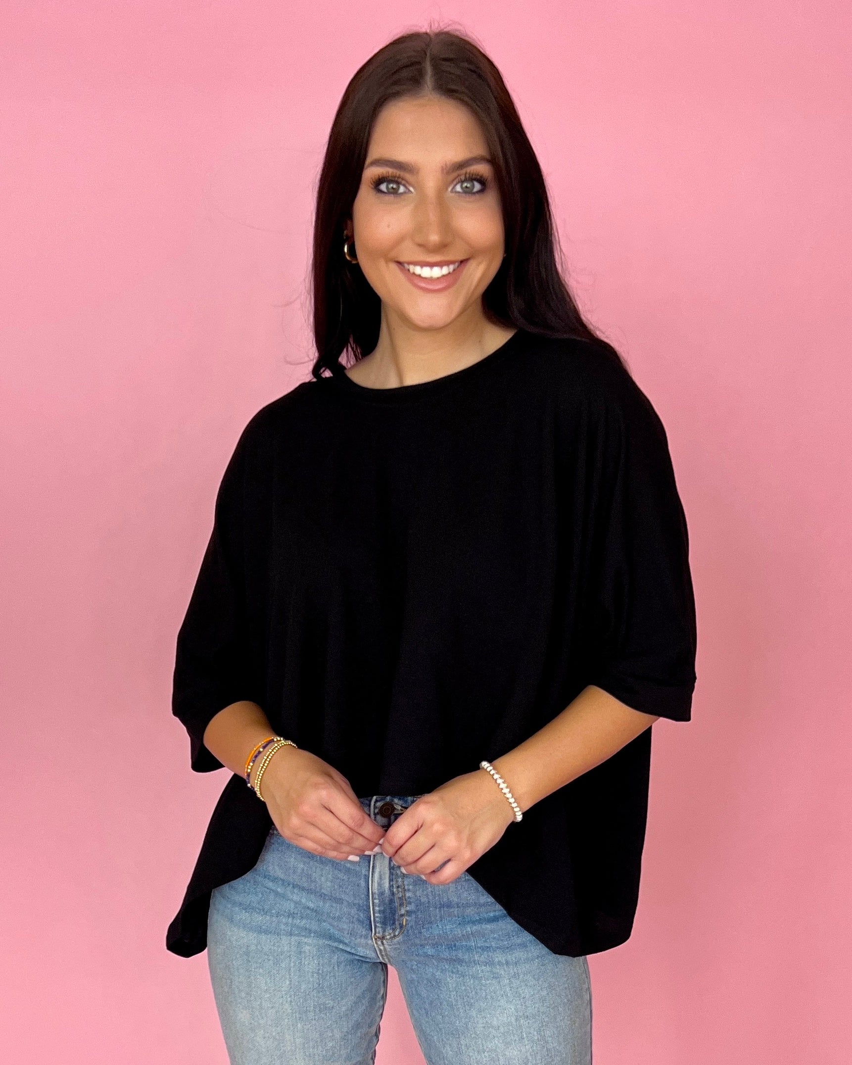 Still Have Time Black Round Neck Knit Top-Shop-Womens-Boutique-Clothing