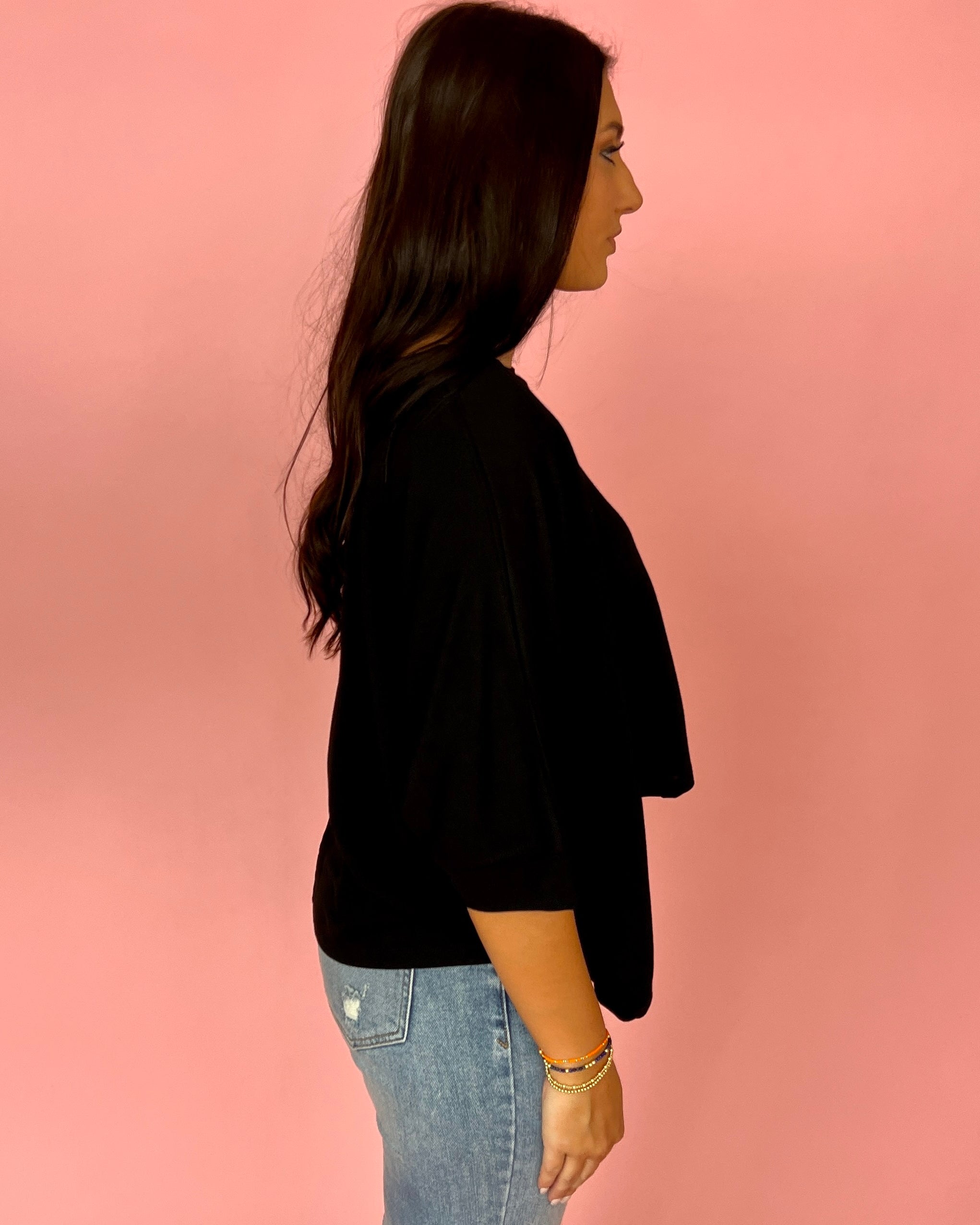 Still Have Time Black Round Neck Knit Top-Shop-Womens-Boutique-Clothing
