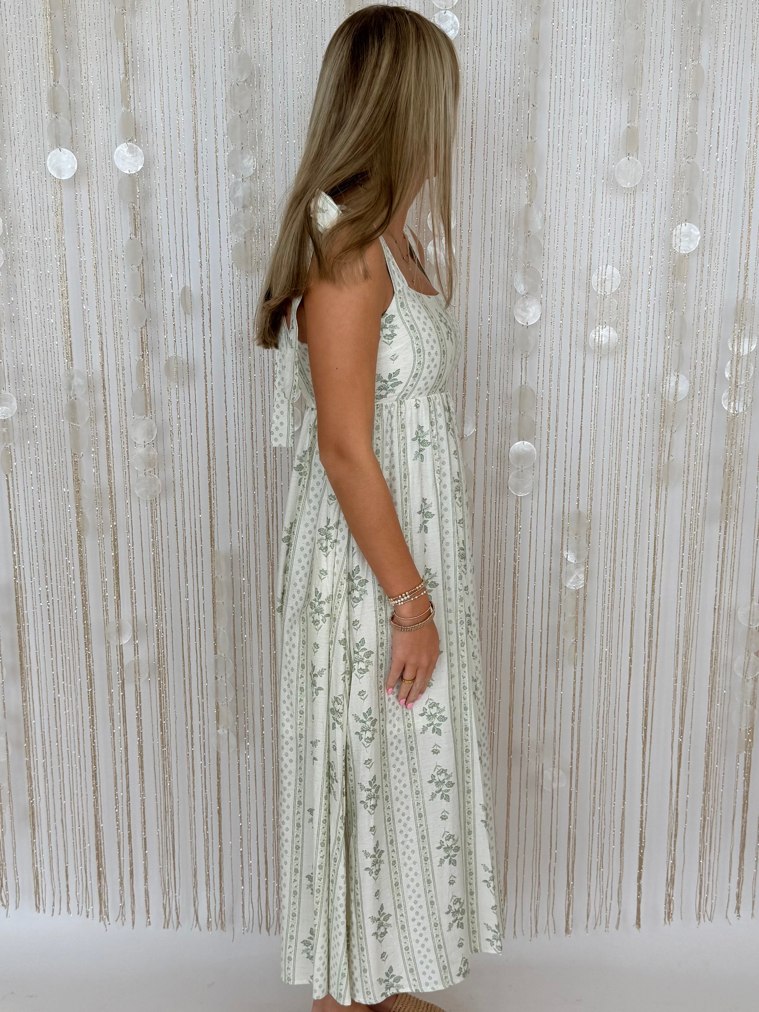 Pure Current Light Olive Midi Dress-Shop-Womens-Boutique-Clothing