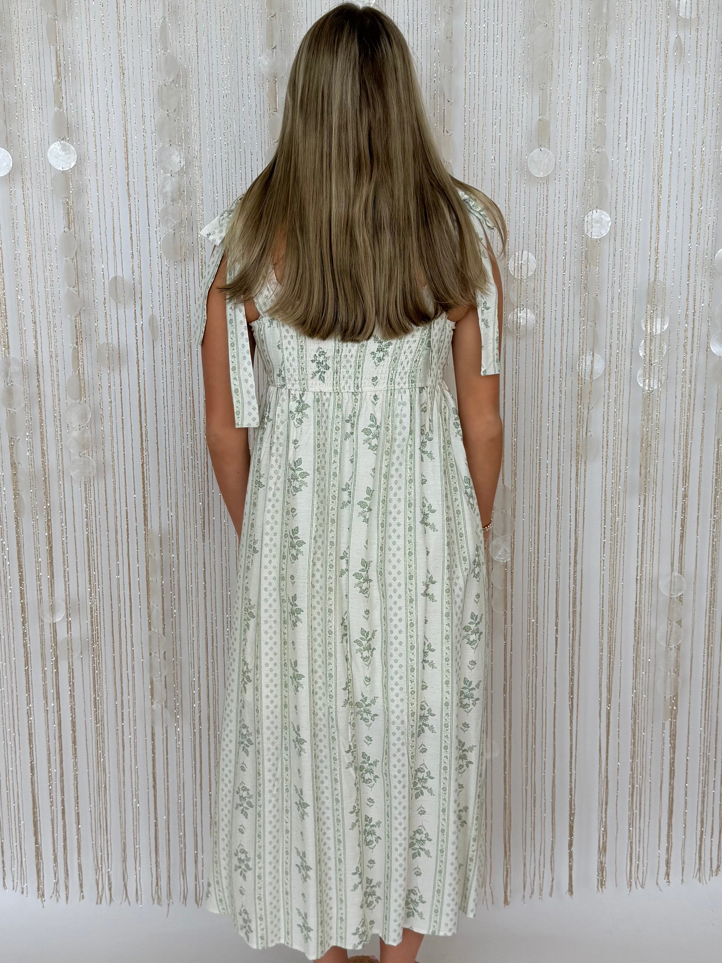 Pure Current Light Olive Midi Dress-Shop-Womens-Boutique-Clothing