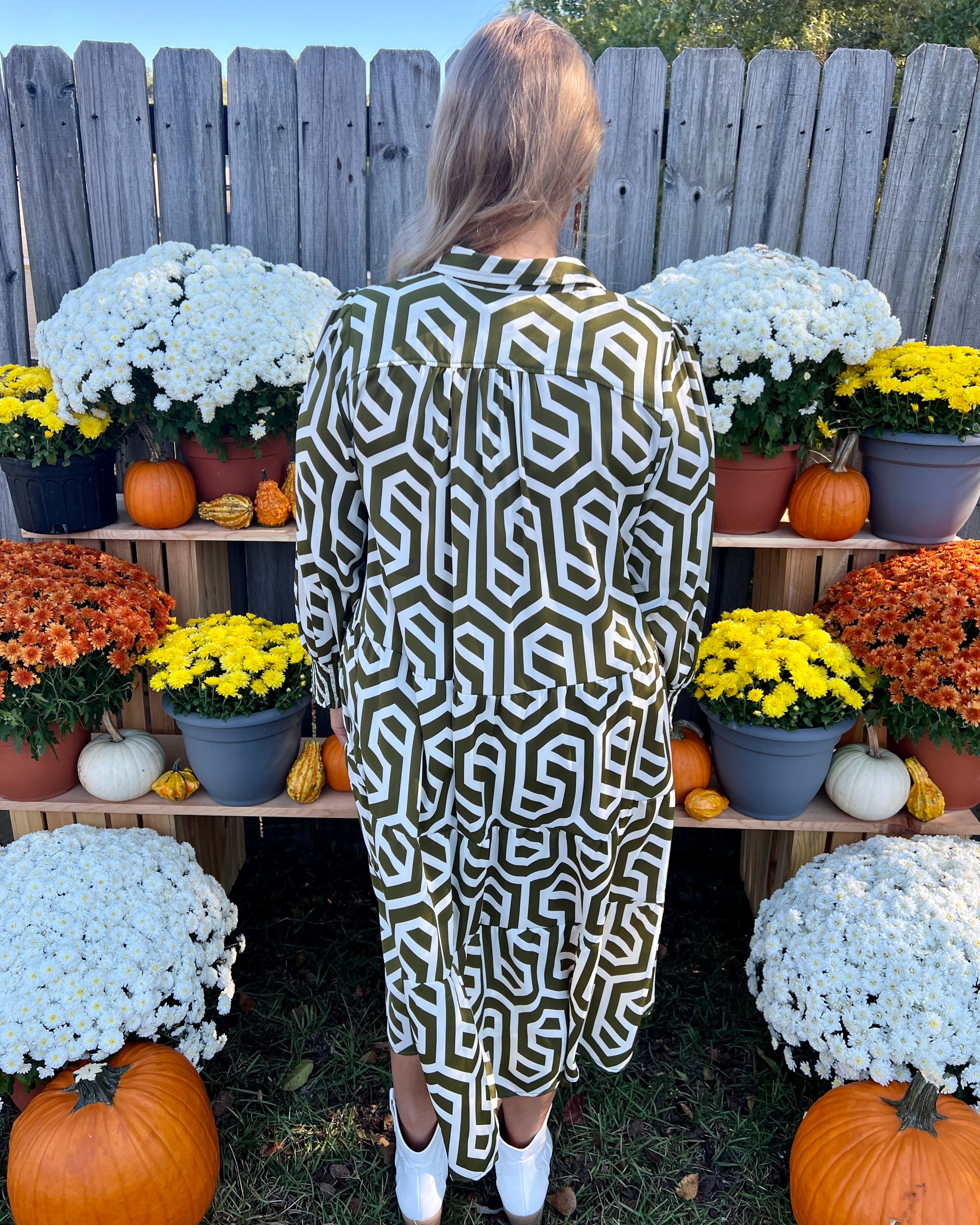 All Class Moss Plus Geometric Maxi Dress-Shop-Womens-Boutique-Clothing