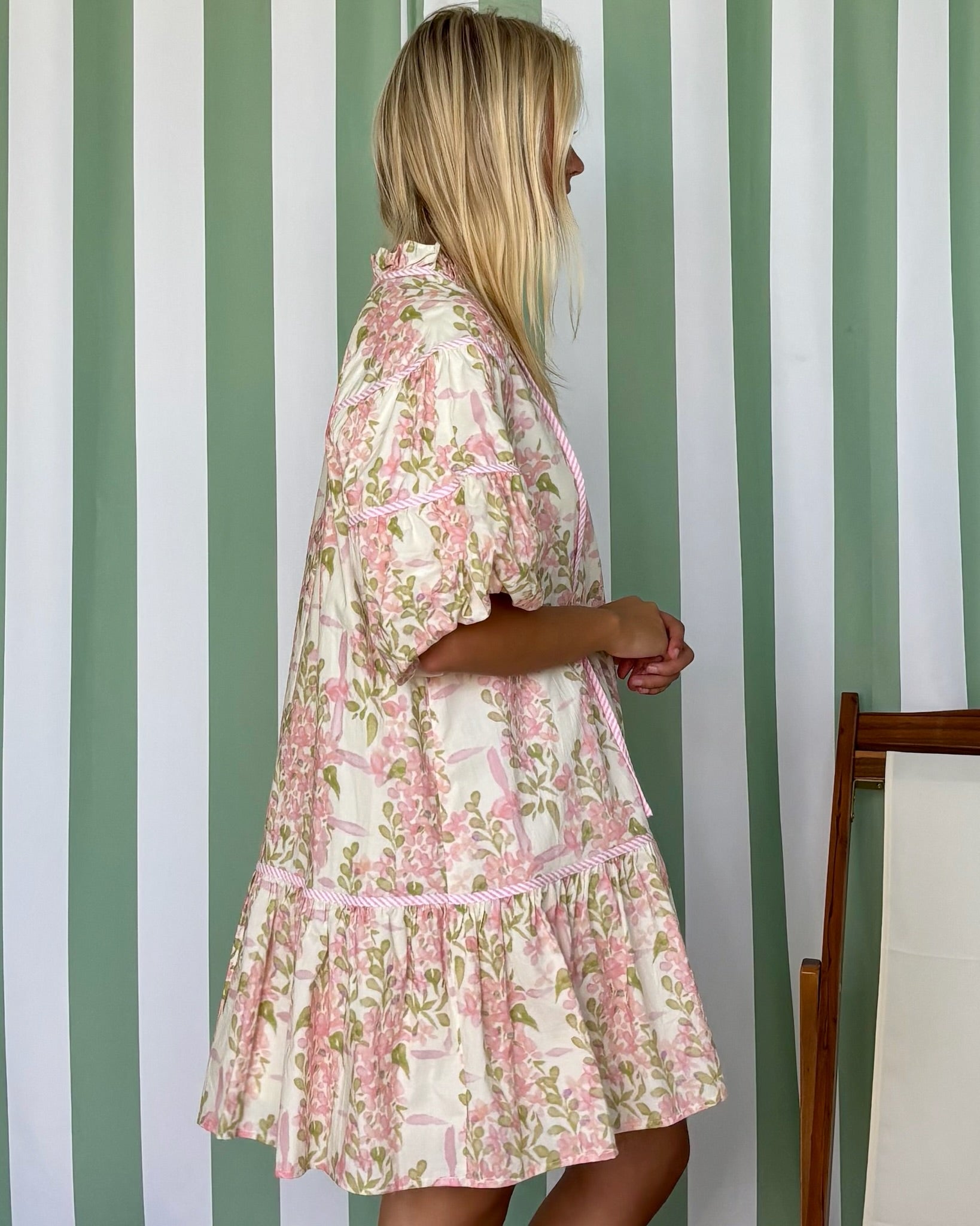 Hit The Road Pink Print Dress-Shop-Womens-Boutique-Clothing