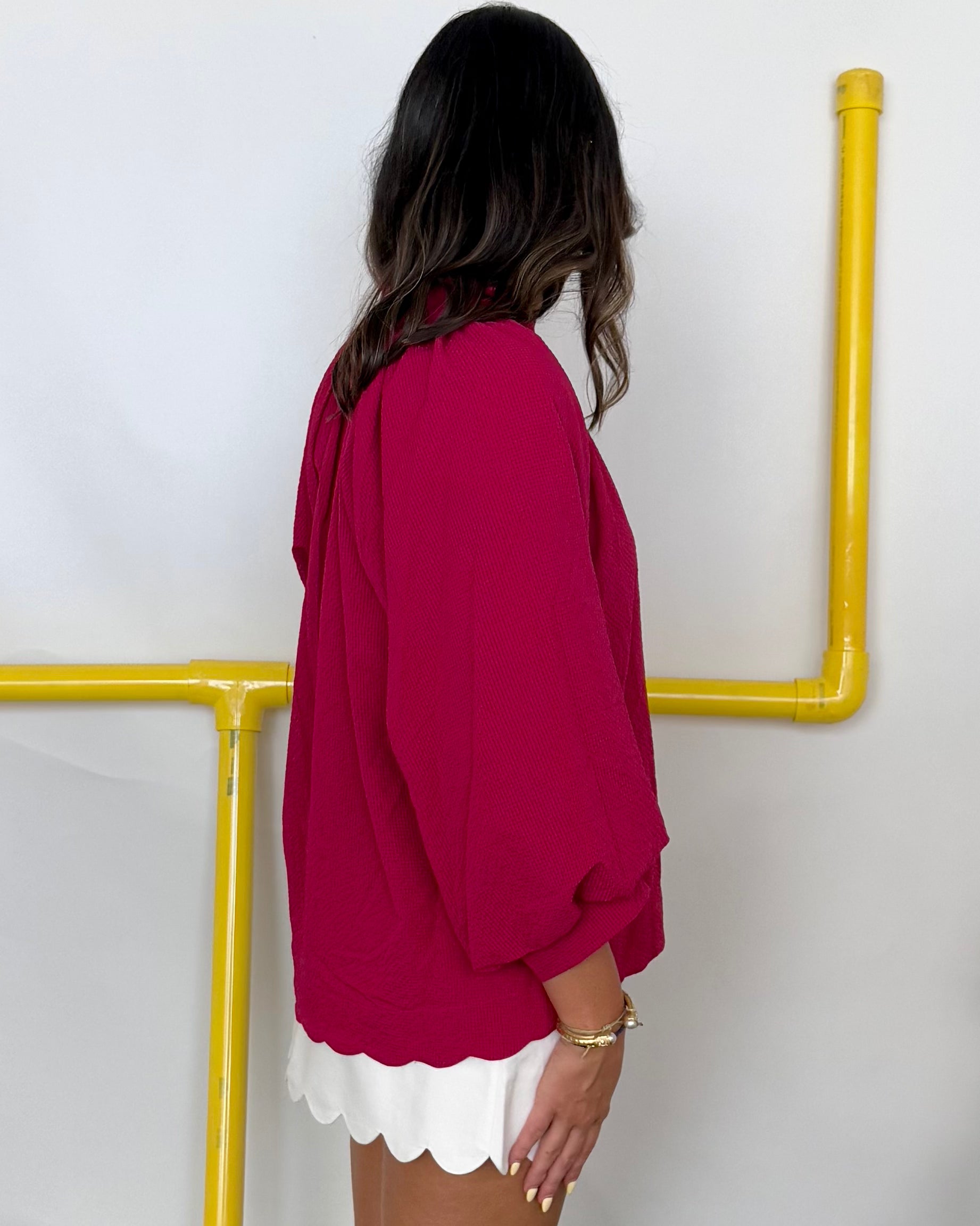 As It Is Crimson Texture Top-Shop-Womens-Boutique-Clothing
